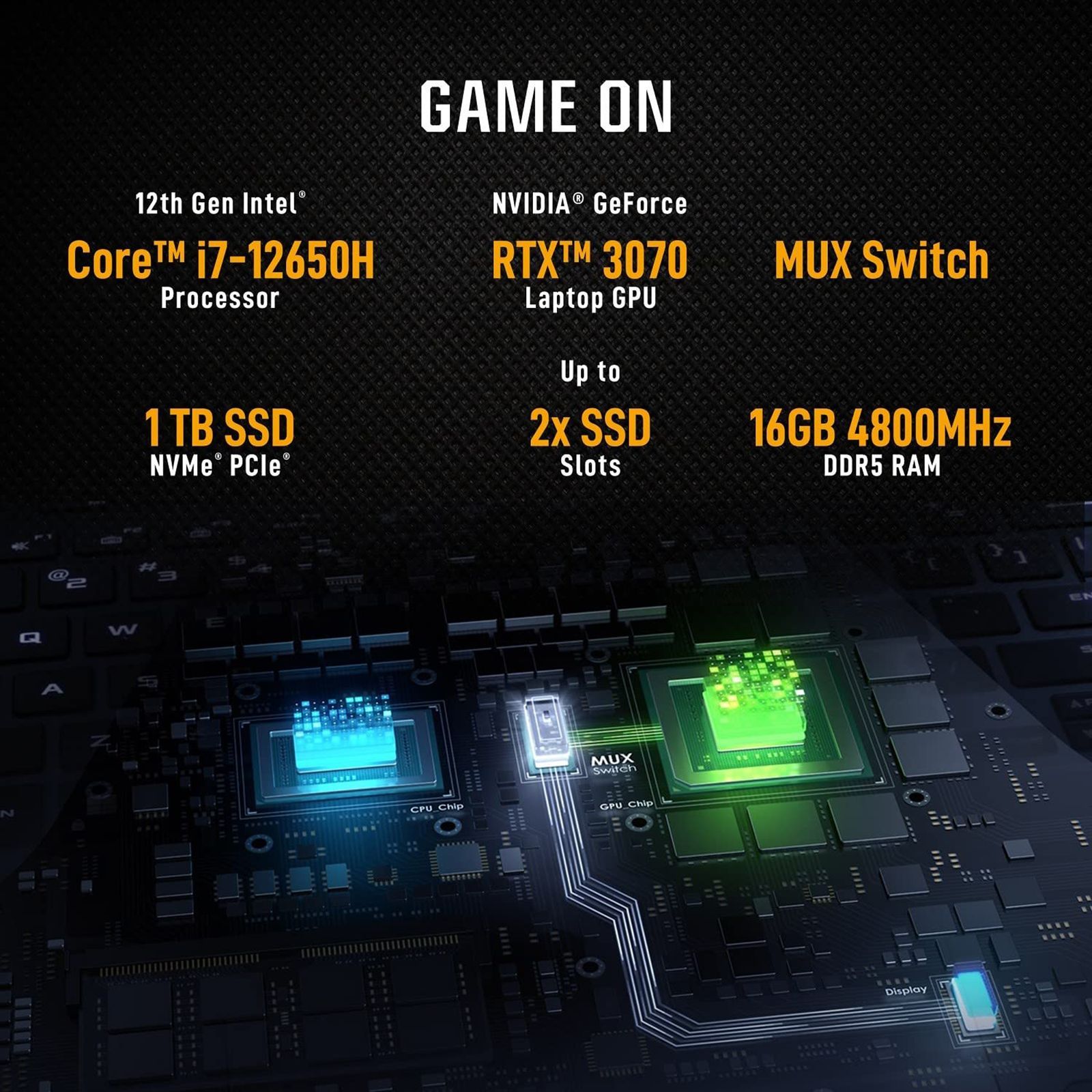 ASUS TUF Dash F15 FX517ZR-HQ030WS Intel Core i7 12th Gen (15.6 inch, 16GB, 1TB, Windows 11 Home, MS Office 2019, NVIDIA GeForce RTX 3070, WQHD IPS Display, Off Black, 90NR0AV3-M00260)_13