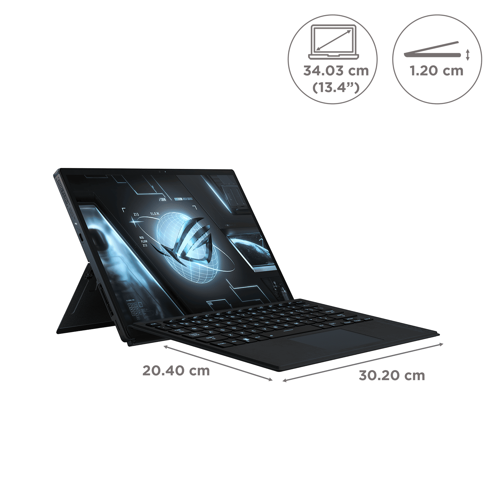 ASUS ROG Flow Z13 GZ301ZE-LD064WS Intel Core i9 12th Gen (13.4 inch, 16GB, 1TB, Windows 11 Home, MS Office 2021, NVIDIA GeForce RTX 3050 Ti, IPS Display, Black, 90NR07X1-M001B0)_2