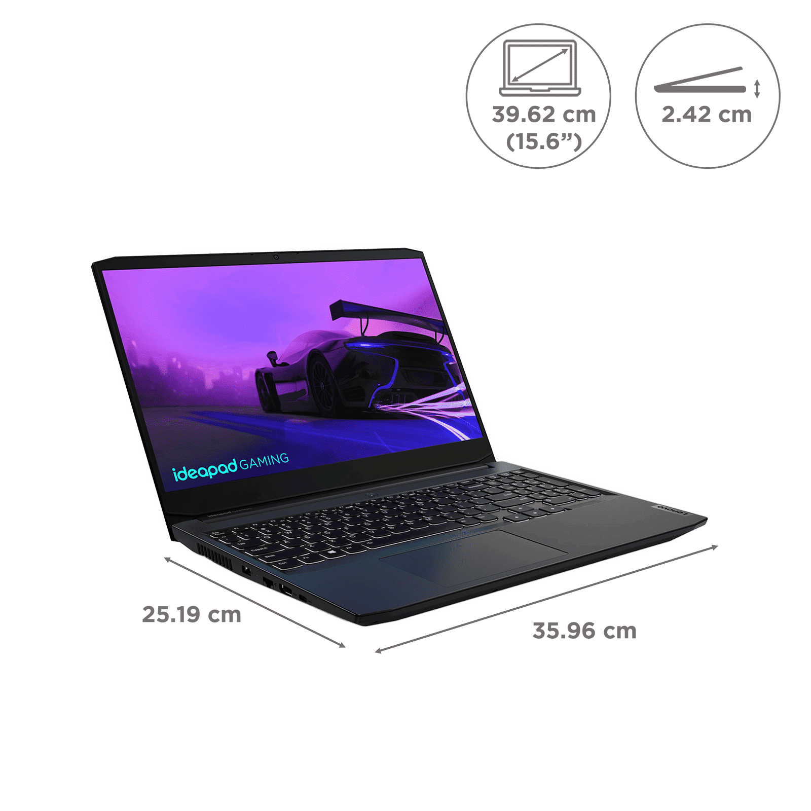 Lenovo Ideapad Gaming 3 (82K101B7IN) Core i5 11th Gen Windows 11 Home Laptop (16GB RAM, 1TB HDD, 256GB SSD, NVIDIA GeForce RTX 3050 +4GB GDDR6, MS Office, 39.62cm, Shadow Black)_2