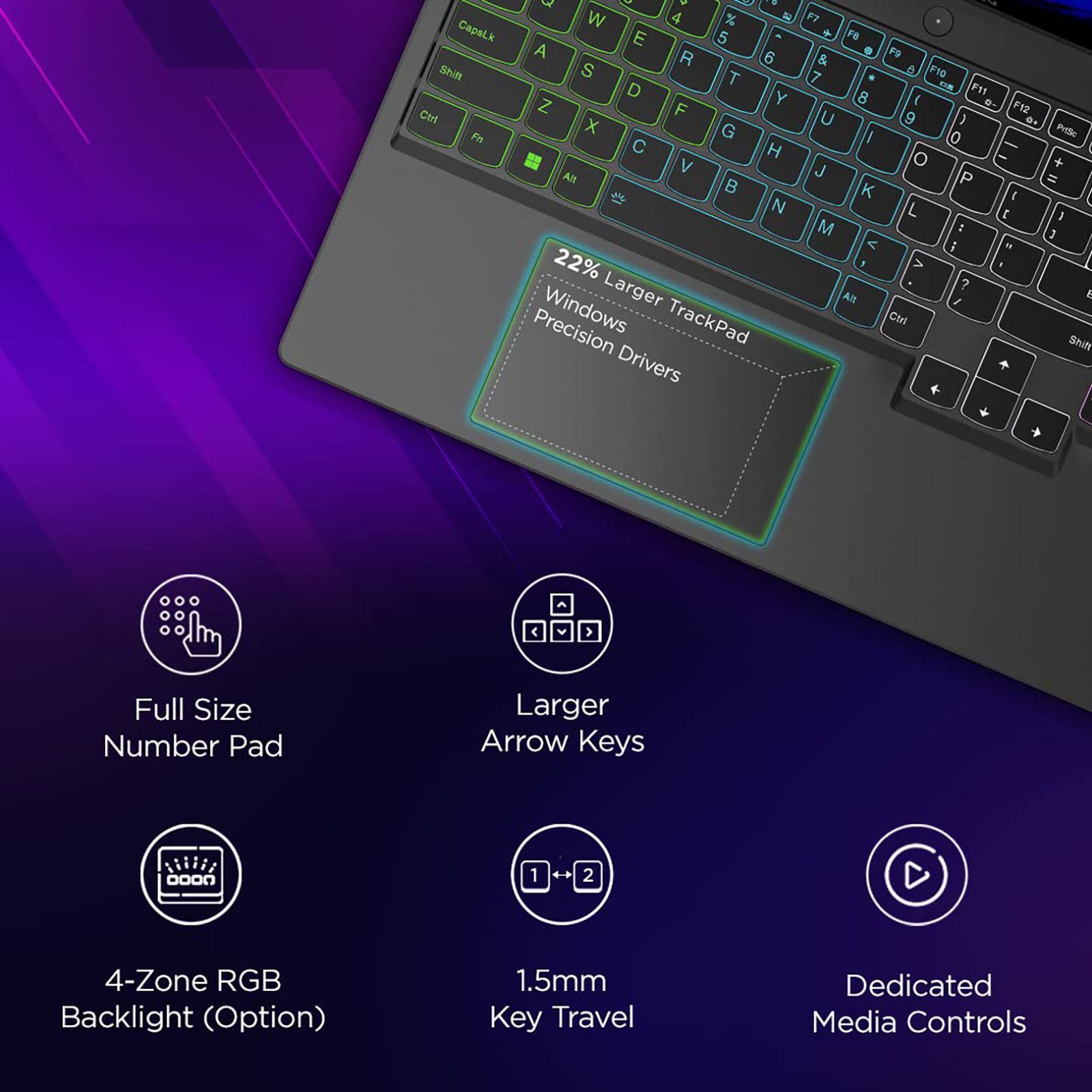 Lenovo Legion 5 15IMH6 Intel Core i5 10th Gen Gaming Laptop (8GB, 512GB SSD, Windows 11 Home, 4GB Graphics, 15.6 inch 120 Hz Full HD IPS Display, NVIDIA GeForce RTX 3050, MS Office 2021, Phantom Black, 2.3 KG)_14