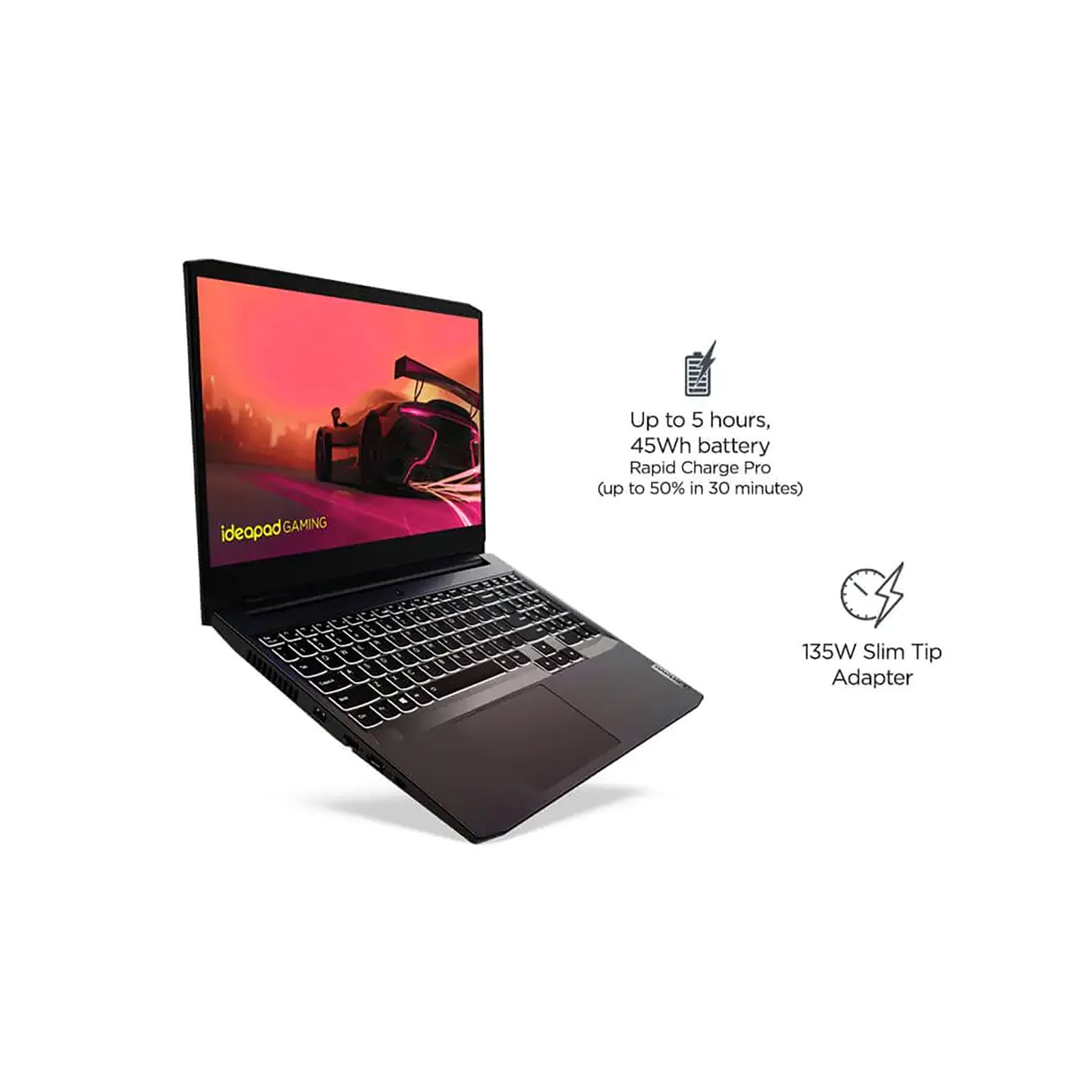 Lenovo IdeaPad Gaming 3 (82K201UKIN) Ryzen 7 Windows 11 Home Laptop (8GB RAM, 512GB SSD, NVIDIA GeForce RTX 3050 + 4GB Graphics, MS Office, 39.62cm, Shadow Black)_18