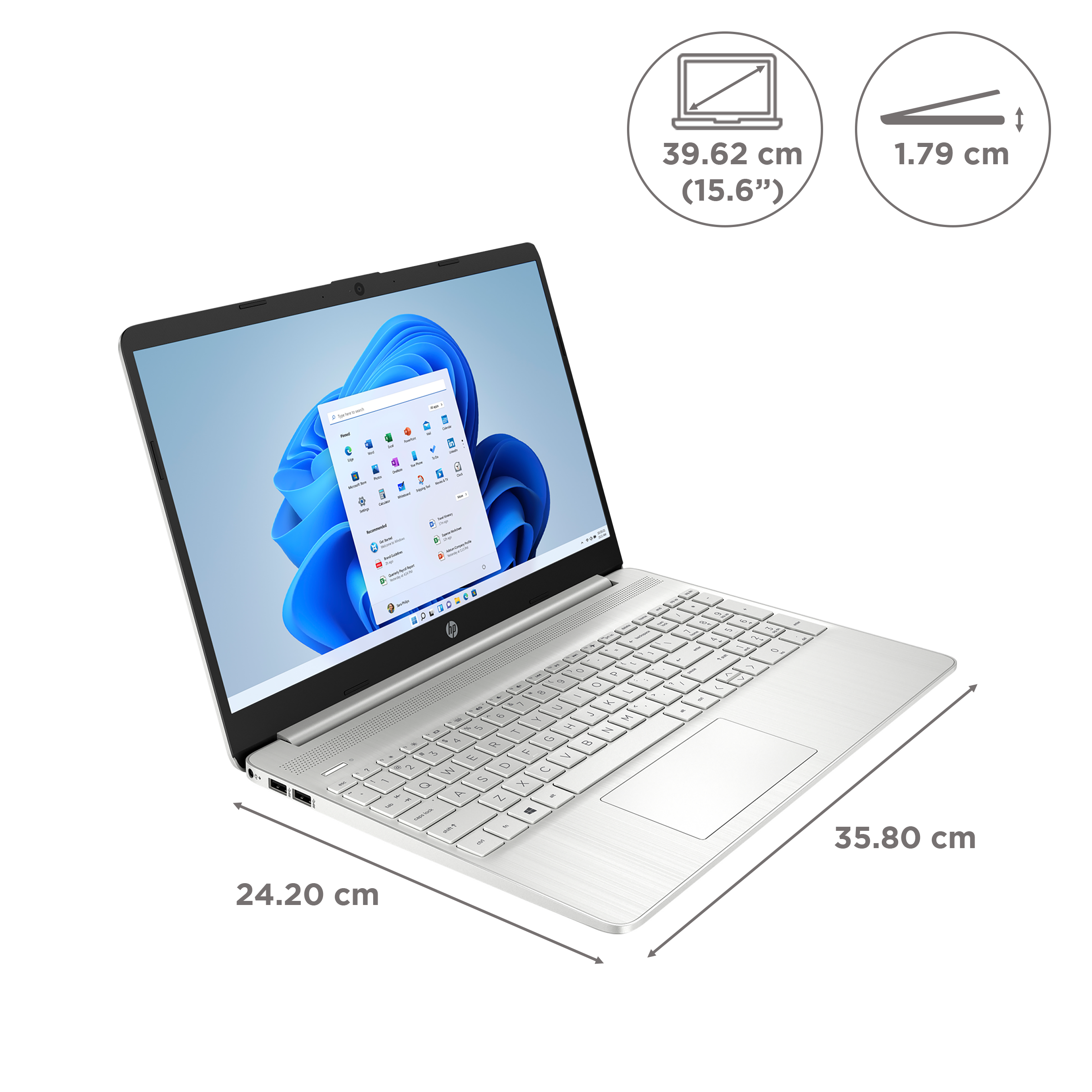 HP 15s-fq2672TU Intel Core i3 11th Gen Thin & Light Laptop (8GB, 512GB SSD, Windows 11 Home, 15.6 inch Full HD Display, MS Office 2021, Natural Silver, 1.7 KG) HP 15s-fq2672TU Intel Core i3 11th Gen Thin & Light Laptop (8GB, 512GB SSD, Windows 11 Home, 15.6 inch Full HD Display, MS Office 2021, Natural Silver, 1.7 KG)_2