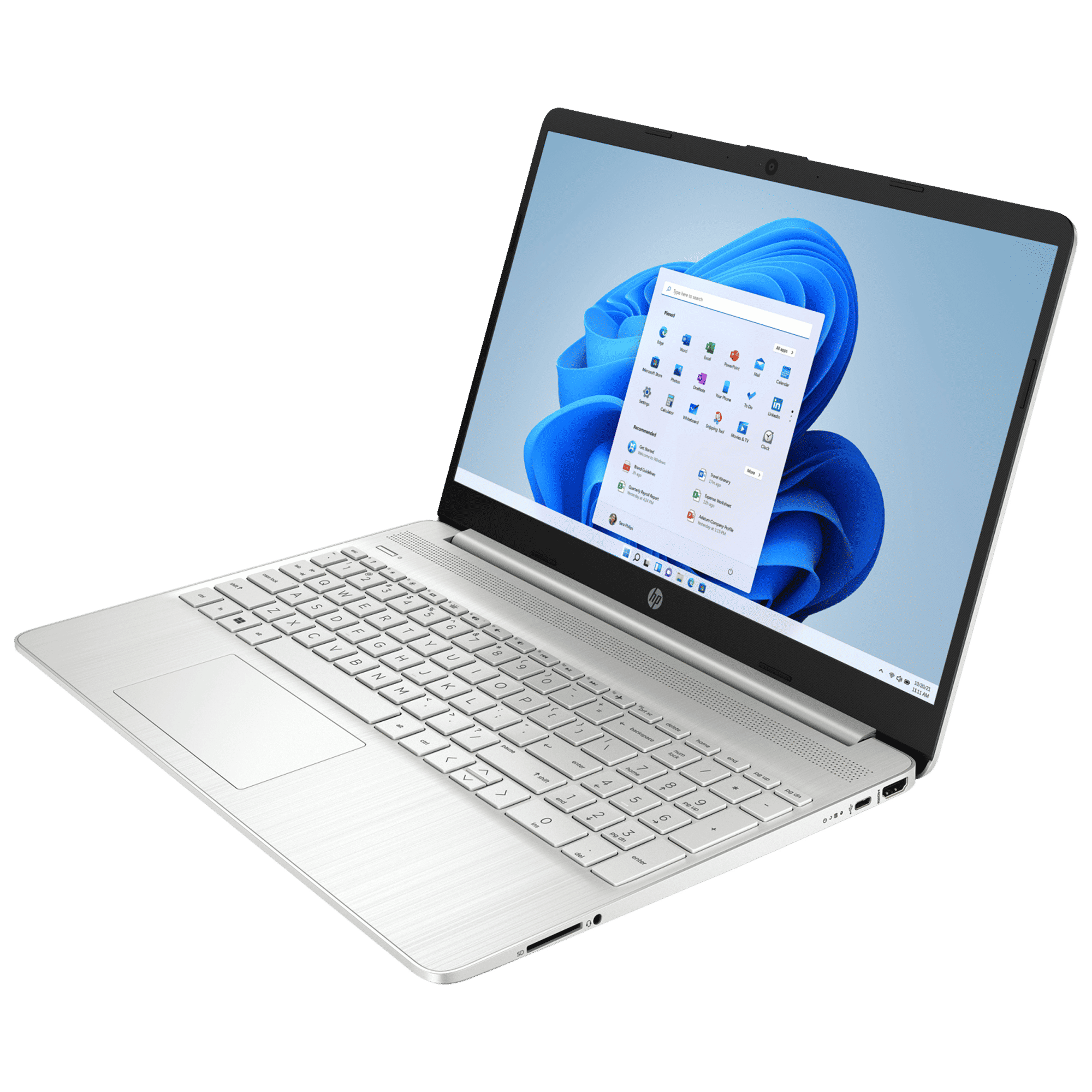 HP 15s-fr2514TU Intel Core i3 11th Gen Thin & Light Laptop (8GB, 256GB SSD, Windows 11 Home, 15.6 inch HD Display, MS Office 2021, Natural Silver, 1.7 KG)_4