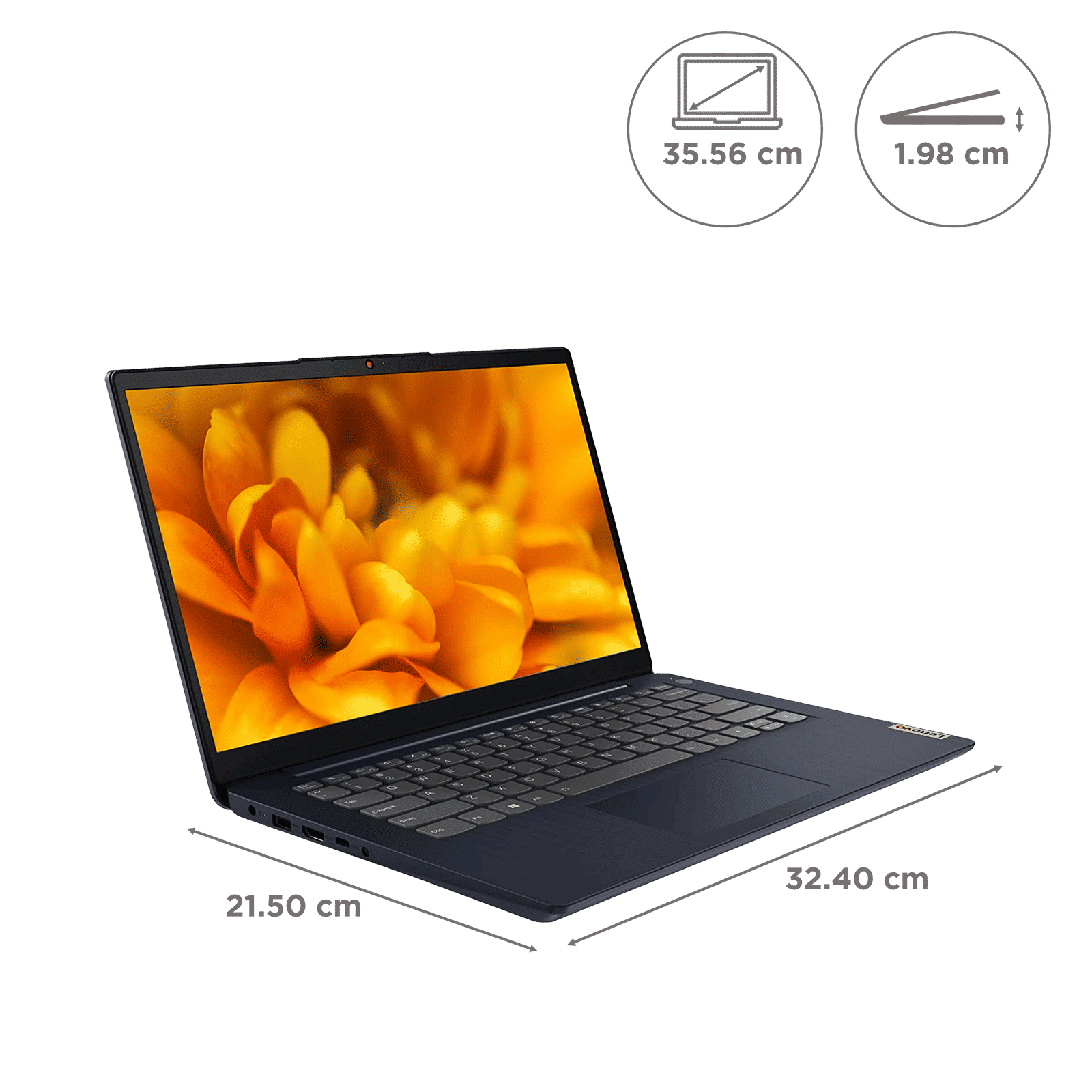 Lenovo IdeaPad 3 14ITL6 Intel Core i3 11th Gen (14 inch, 8GB, 512GB, Windows 11 Home, MS Office 2021, Intel UHD, FHD Display, Abyss Blue, 82H701DYIN)_2