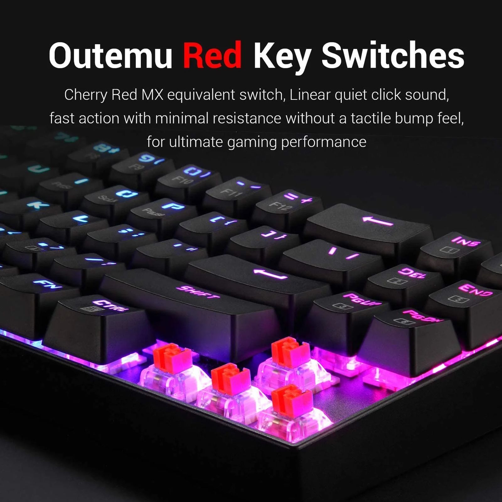 REDRAGON Diemos K599 Wireless Gaming Keyboard (RGB LED Backlight Red Switch, Black)_7