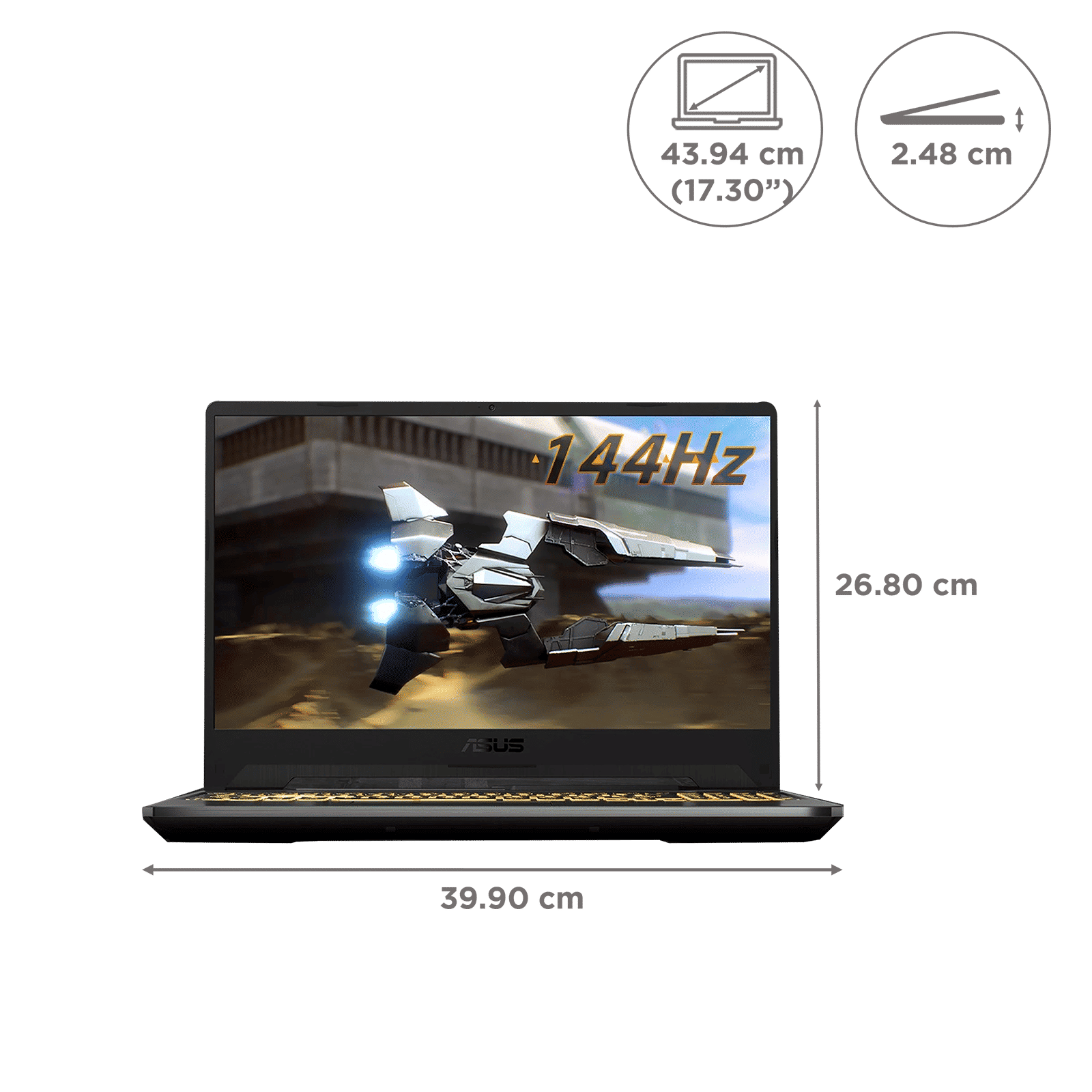 ASUS TUF A17 FA706ICB-HX061W AMD Ryzen 7 (17.3 inch, 8GB, 512GB, Windows 11 Home, NVIDIA GeForce RTX 3050, IPS Display, Graphite Black, 90NR0675-M005A0) ASUS TUF A17 FA706ICB-HX061W AMD Ryzen 7 (17.3 inch, 8GB, 512GB, Windows 11 Home, NVIDIA GeForce RTX 3050, IPS Display, Graphite Black, 90NR0675-M005A0)_2