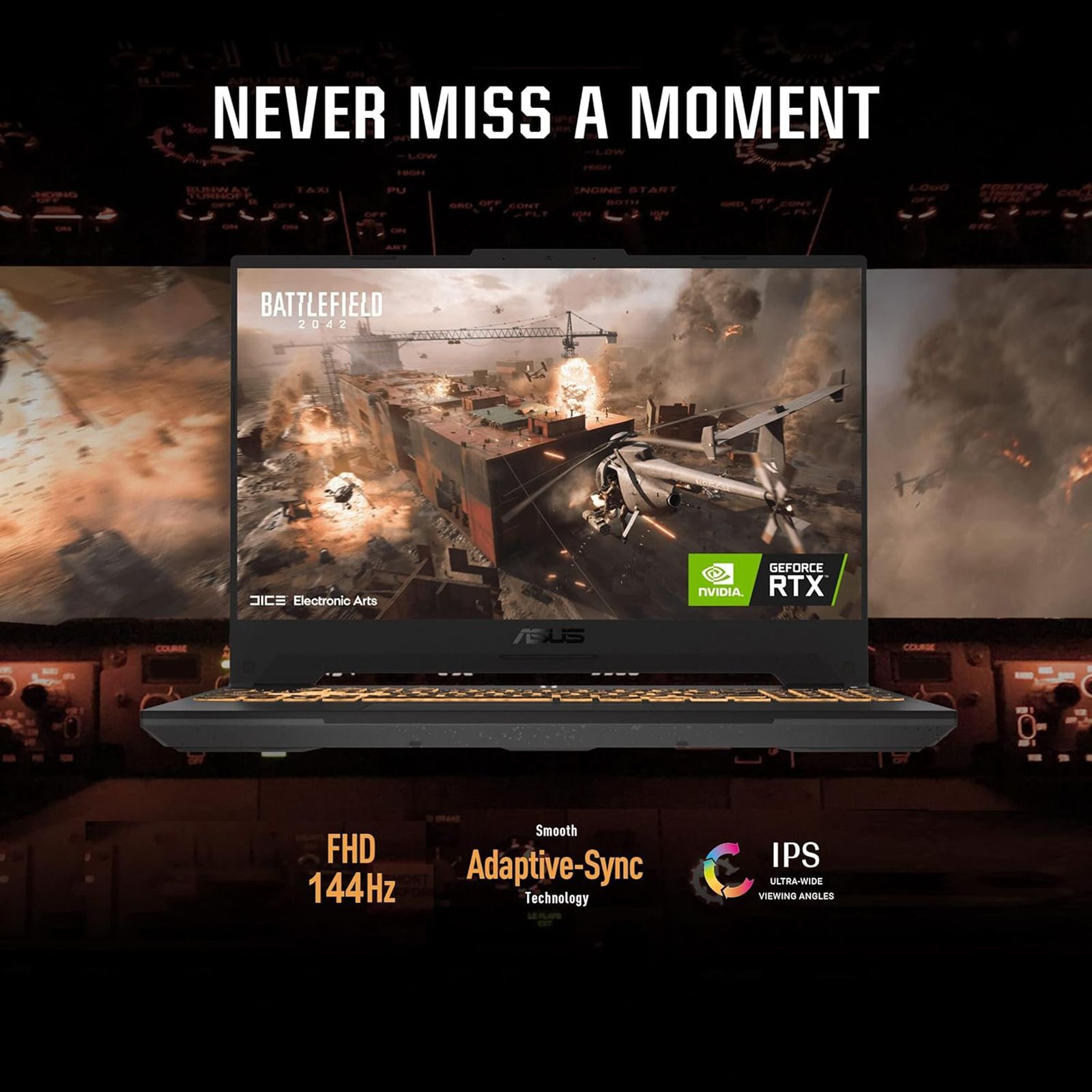 ASUS TUF Gaming F15 FX577ZE-HN056W Intel Core i7 12th Gen (15.6 inch, 16GB, 512GB, Windows 11 Home, NVIDIA GeForce RTX 3050 Ti, FHD IPS Display, Jaeger Graysri, 90NR09M2-M003E0)_12