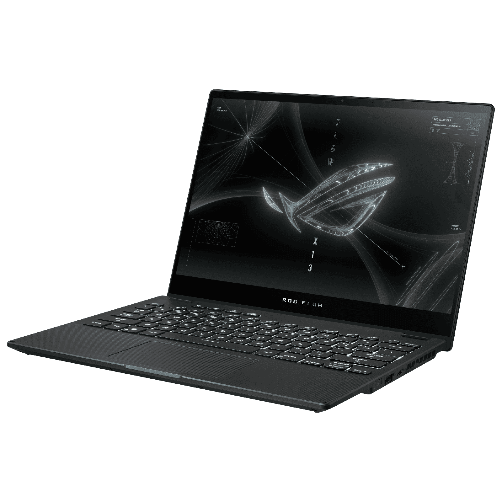 ASUS ROG Flow X13 GV301QH-K6474TS AMD Ryzen 9 (13.4 inch, 32GB, 1TB, Windows 10 Home, MS Office 2019, NVIDIA GeForce GTX 1650, IPS Display, Off Black, 90NR06C5-M11480)_4