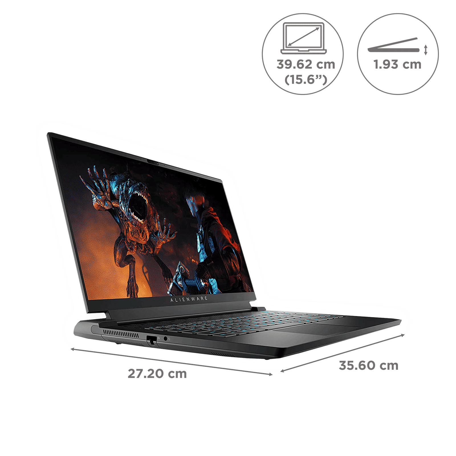 DELL Alienware M15 AMD Ryzen 7 Notebook Laptop (16GB, 512GB SSD, Windows 11 Home Basic, 6GB Graphics, 15.6 inch Full HD Display, MS Office 2021, Midnight Black, 2.6 KG)_2