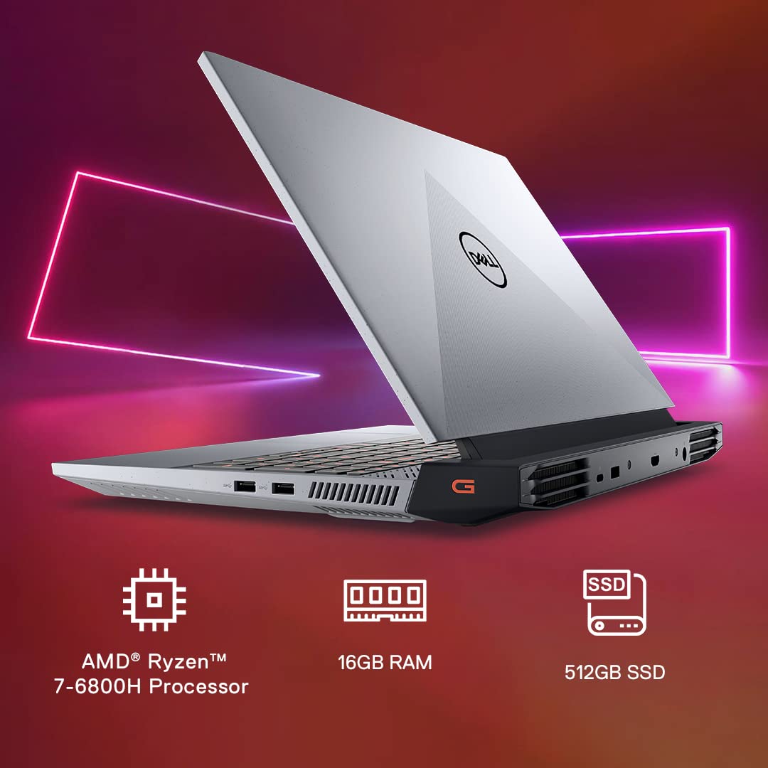 DELL Inspiron G15 5525 AMD Ryzen 7 6800H Gaming Laptop (16GB, 512GB SSD, Windows 11 Home, 4GB Graphics, 15.6 inch 120 Hz Full HD WVA AG Display, NVIDIA GeForce RTX 3060, MS Office 2021, Grey, 2.51 KG)_13