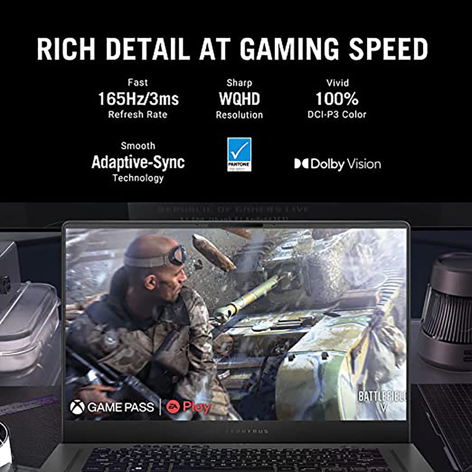 ASUS ROG Zephyrus G15 AMD Ryzen 9 Laptop (16GB, 1TB SSD, Windows 11 Home, 12GB GDDR6, 15.6 inch WQHD IPS Display, MS Office Home And Student, Eclipse Gray, 2.5Kg) ASUS ROG Zephyrus G15 AMD Ryzen 9 Laptop (16GB, 1TB SSD, Windows 11 Home, 12GB GDDR6, 15.6 inch WQHD IPS Display, MS Office Home And Student, Eclipse Gray, 2.5Kg)_7