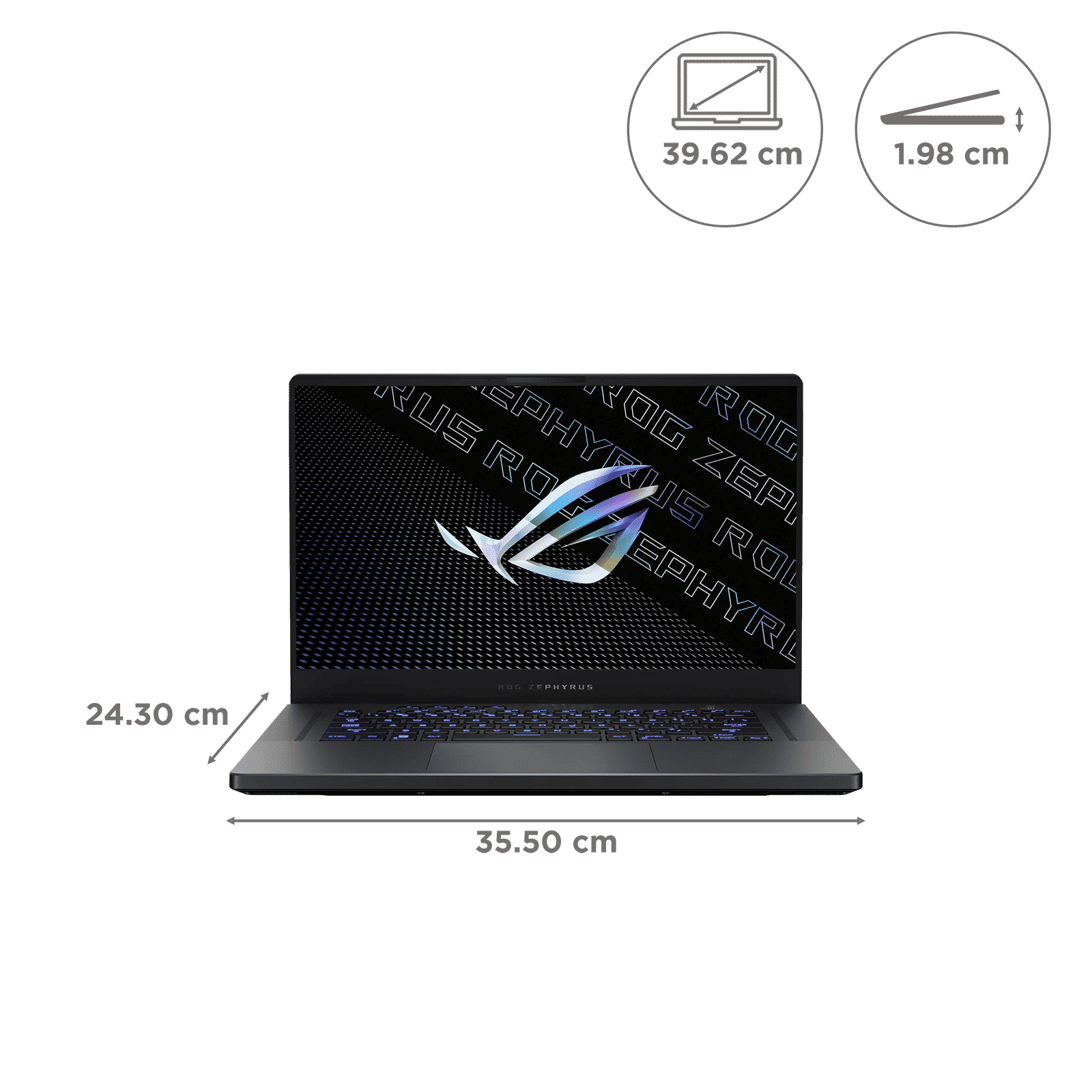 ASUS ROG Zephyrus G15 AMD Ryzen 9 Laptop (16GB, 1TB SSD, Windows 11 Home, 12GB GDDR6, 15.6 inch WQHD IPS Display, MS Office Home And Student, Eclipse Gray, 2.5Kg) ASUS ROG Zephyrus G15 AMD Ryzen 9 Laptop (16GB, 1TB SSD, Windows 11 Home, 12GB GDDR6, 15.6 inch WQHD IPS Display, MS Office Home And Student, Eclipse Gray, 2.5Kg)_2