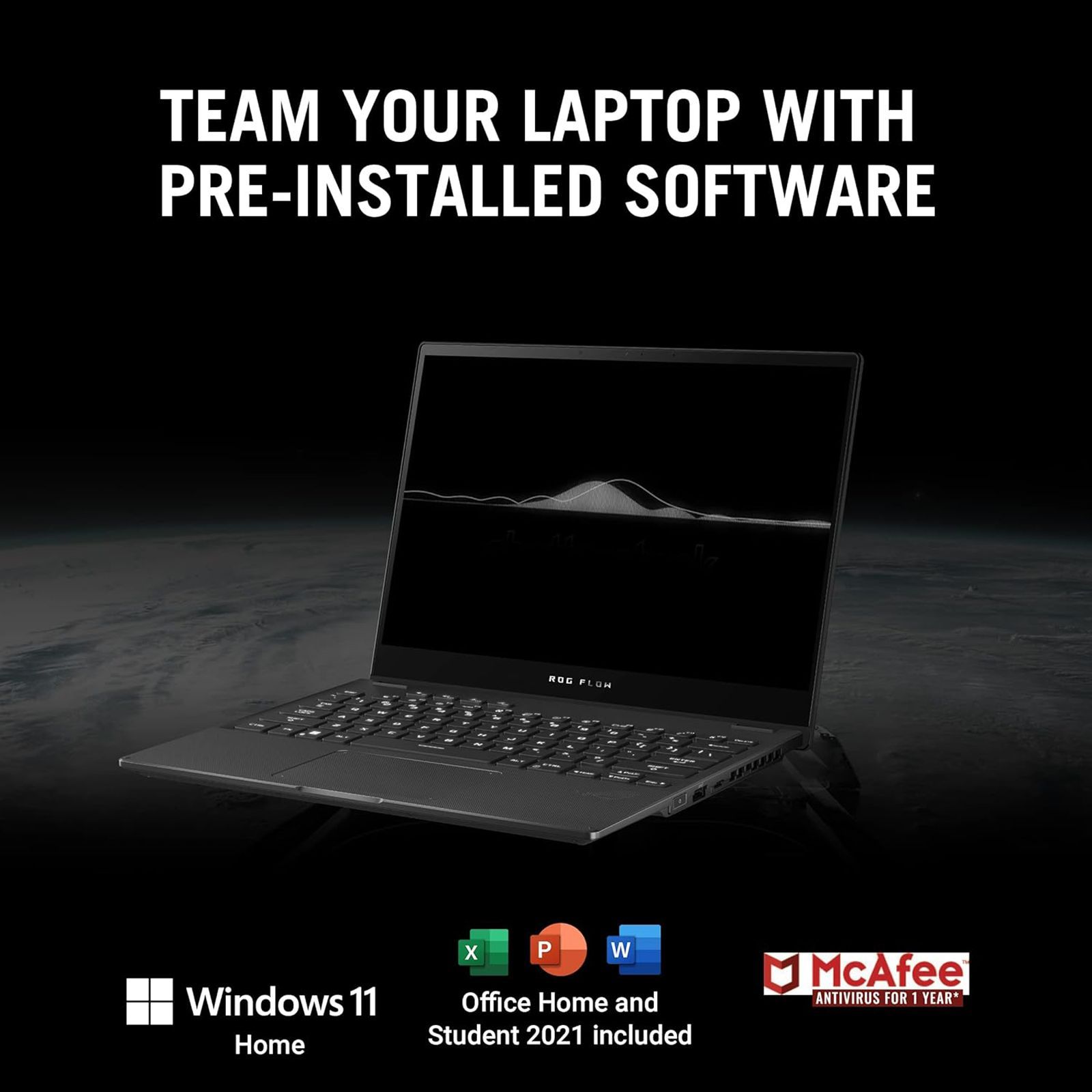 ASUS ROG Flow X13 AMD Ryzen 7 (13.4 inch, 16GB, 1TB, Windows 11 Home, MS Office Home and Student, UHD+ IPS Display, Off Black, GV301RA-LI030WS)_17