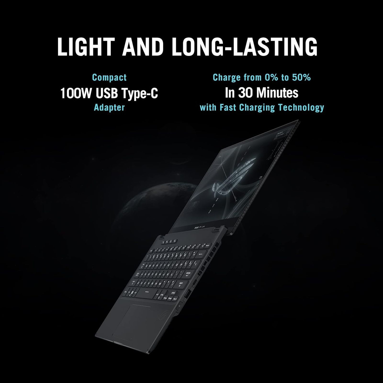 ASUS ROG Flow X13 AMD Ryzen 7 (13.4 inch, 16GB, 1TB, Windows 11 Home, MS Office Home and Student, NVIDIA GeForce RTX 3050 Laptop GPU, FHD+ IPS Display, Off Black, GV301RC-LJ022WS)_15