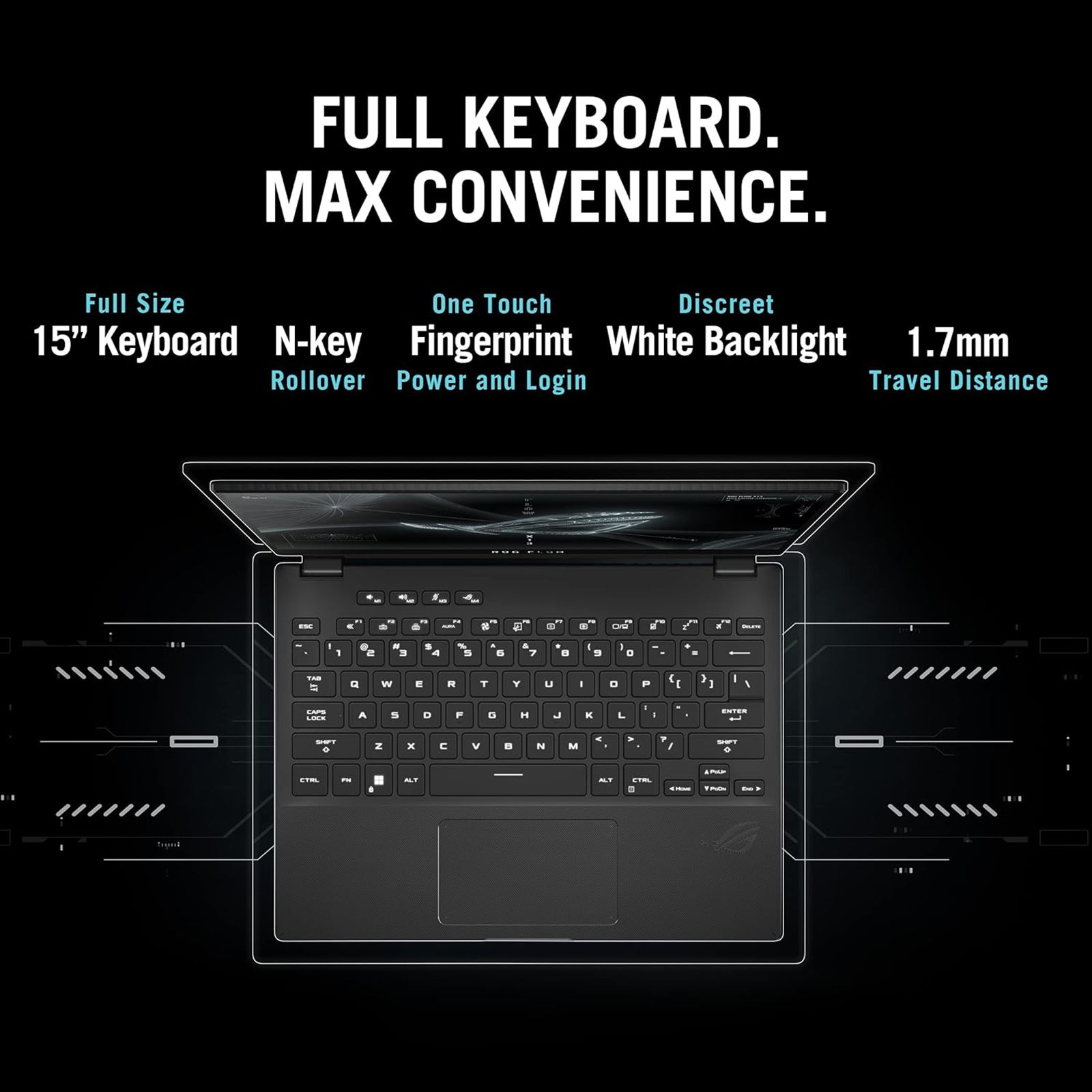 ASUS ROG Flow X13 AMD Ryzen 7 (13.4 inch, 16GB, 1TB, Windows 11 Home, MS Office Home and Student, NVIDIA GeForce RTX 3050 Laptop GPU, FHD+ IPS Display, Off Black, GV301RC-LJ022WS)_16