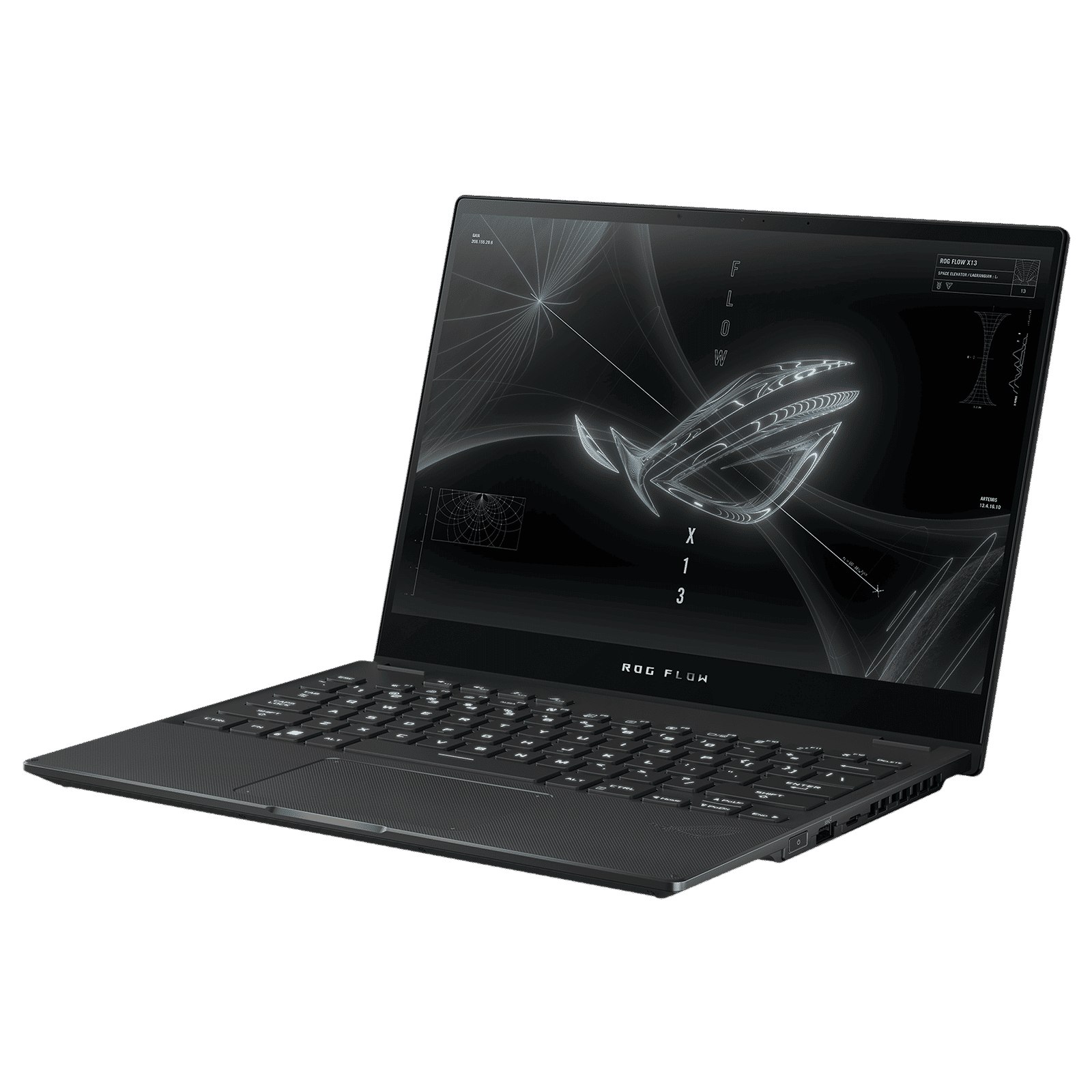 ASUS ROG Flow X13 AMD Ryzen 7 (13.4 inch, 16GB, 1TB, Windows 11 Home, MS Office Home and Student, NVIDIA GeForce RTX 3050 Laptop GPU, FHD+ IPS Display, Off Black, GV301RC-LJ022WS)_4