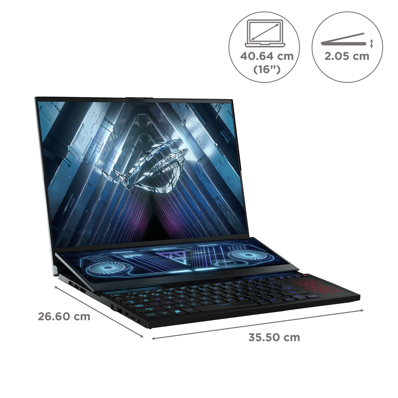 ASUS ROG Zephyrus G14 AMD Ryzen 7 (16 inch, 32GB, 2TB, Windows 11 Home, MS Office Home and Student, NVIDIA GeForce RTX 3060 Laptop GPU, FHD+ IPS Display, Black, GX650RM-LS019WS)_2