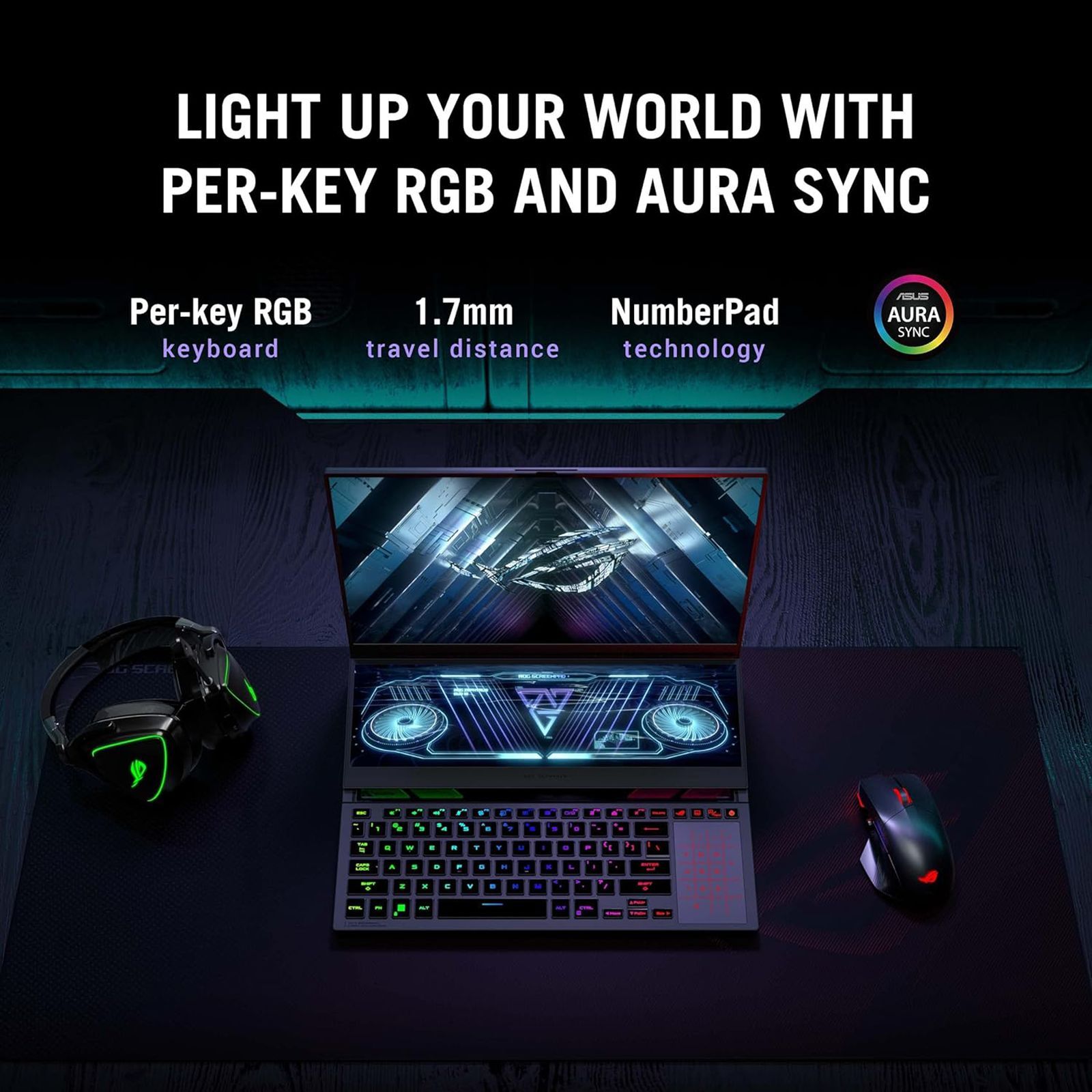 ASUS ROG Zephyrus Duo 16 AMD Ryzen 7 (16 inch, 32GB, 2TB, Windows 11 Home, MS Office Home and Student, NVIDIA GeForce RTX 3060 Graphics, FHD+ IPS Display, Black, GX650RM-LS019WS)_13