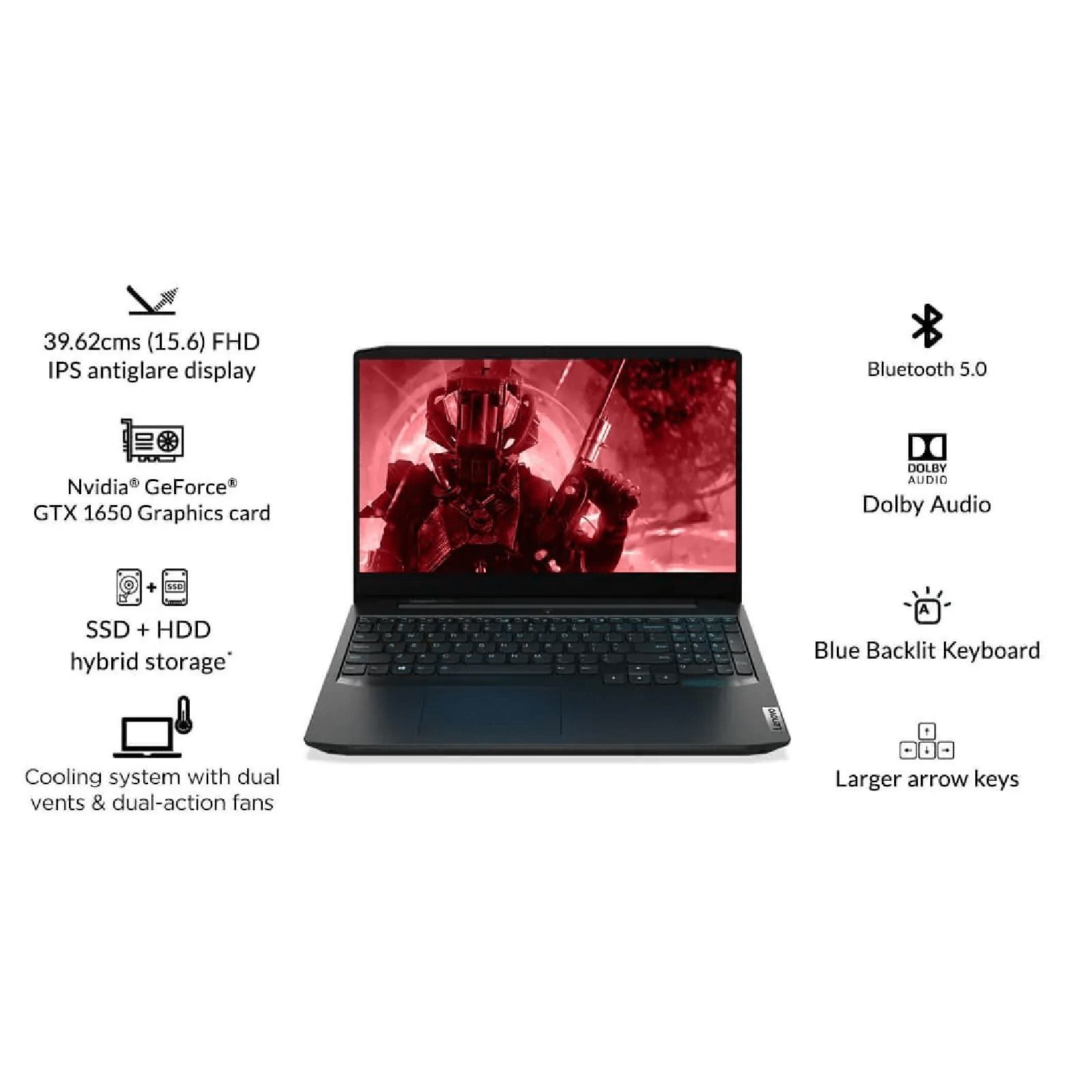 Lenovo IdeaPad Gaming 3 15IHU6 Intel Core i5 11th Gen (15.6 inch, 8GB, 512GB, Windows 11 Home, NVIDIA GeForce GTX 1650, IPS Display, Shadow Black, 82K10198IN )_14