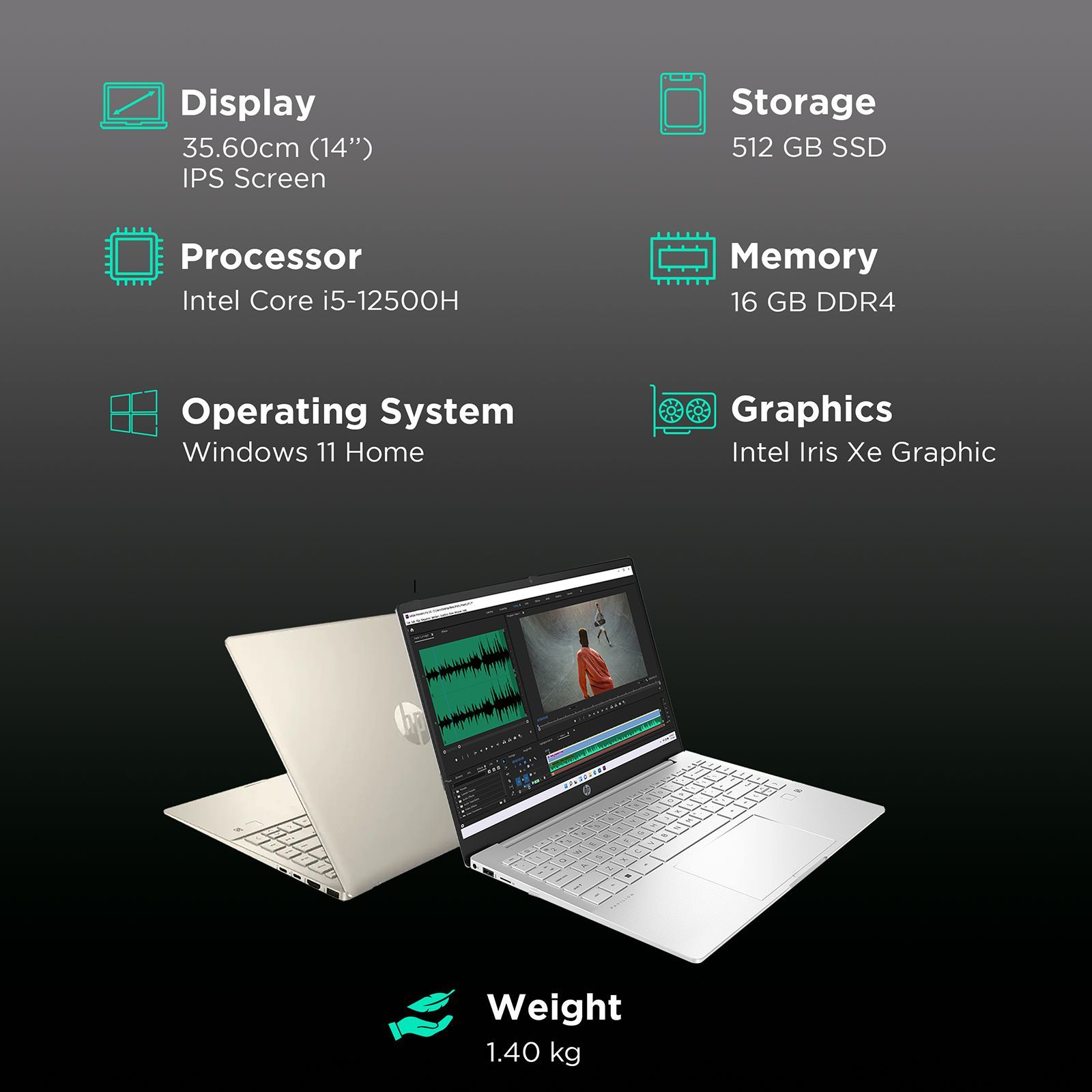 HP Pavilion Plus EH0025TU Intel Core i5 12th Gen (14 inch, 16GB, 512GB, Windows 11, MS Office Home and Student, Intel Iris Xe Graphics, Full HD IPS Display, Warm Gold Aluminium, 6H2F4PA#ACJ) HP Pavilion Plus EH0025TU Intel Core i5 12th Gen (14 inch, 16GB, 512GB, Windows 11, MS Office Home and Student, Intel Iris Xe Graphics, Full HD IPS Display, Warm Gold Aluminium, 6H2F4PA#ACJ)_3