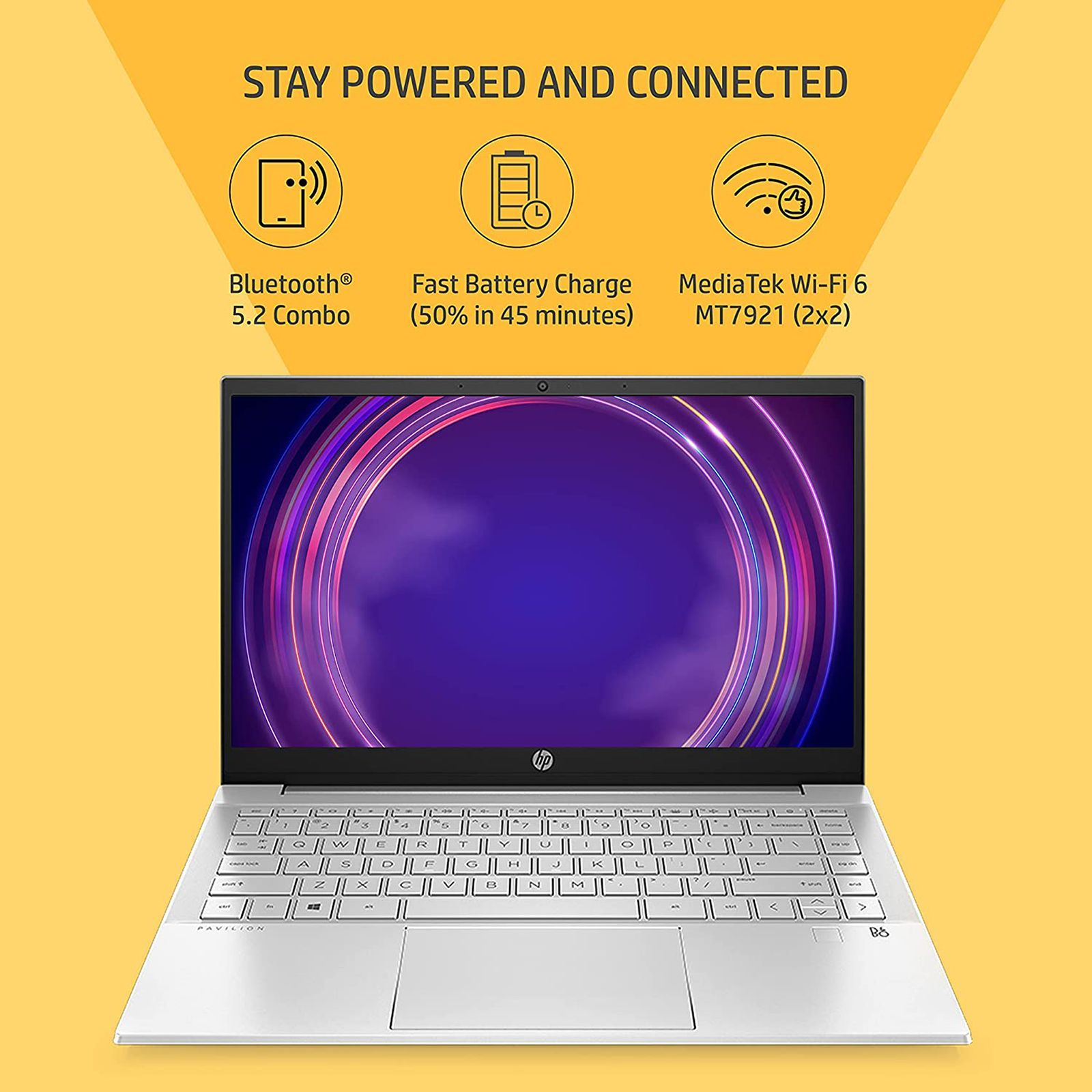 HP Pavilion DV2014TU Intel Core i5 12th Gen (14 inch, 16GB, 512GB, Windows 11 Home, MS Office Home and Student, Intel Iris Xe Graphics, FHD Display, Natural Silver, 6K9C3PA#ACJ)_6