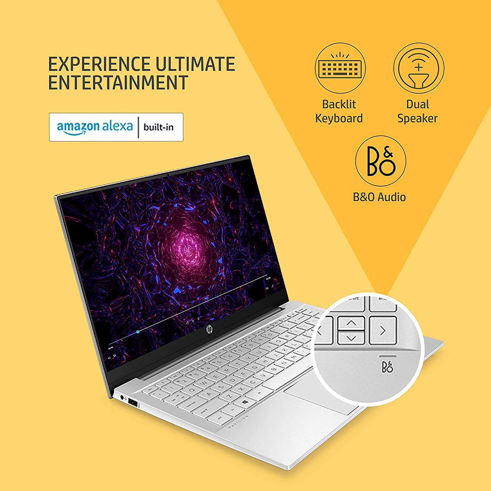 HP Pavilion DV2053TU Intel Core i5 12th Gen (14 Inch, 8GB, 512GB, Windows 11 Home, MS Office Home and Student, Intel UHD Graphics, FHD IPS Display, Natural Silver, 6K9C6PA#ACJ)_12