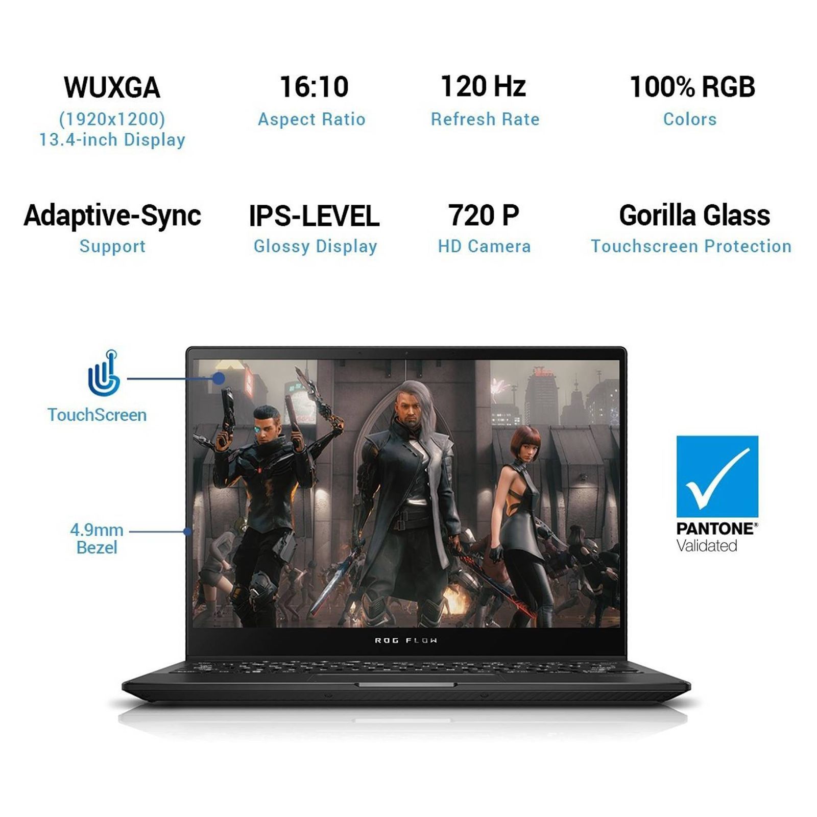 ASUS ROG Flow X13 GV301QH-K6461TS AMD Ryzen 9 (13.4 inch, 32GB, 1TB, Windows 10 Home, MS Office Home and Student 2019, NVIDIA GeForce GTX 1650 Graphics, Full HD+ IPS Display, Off Black, 90NR06C1-M11000)_15