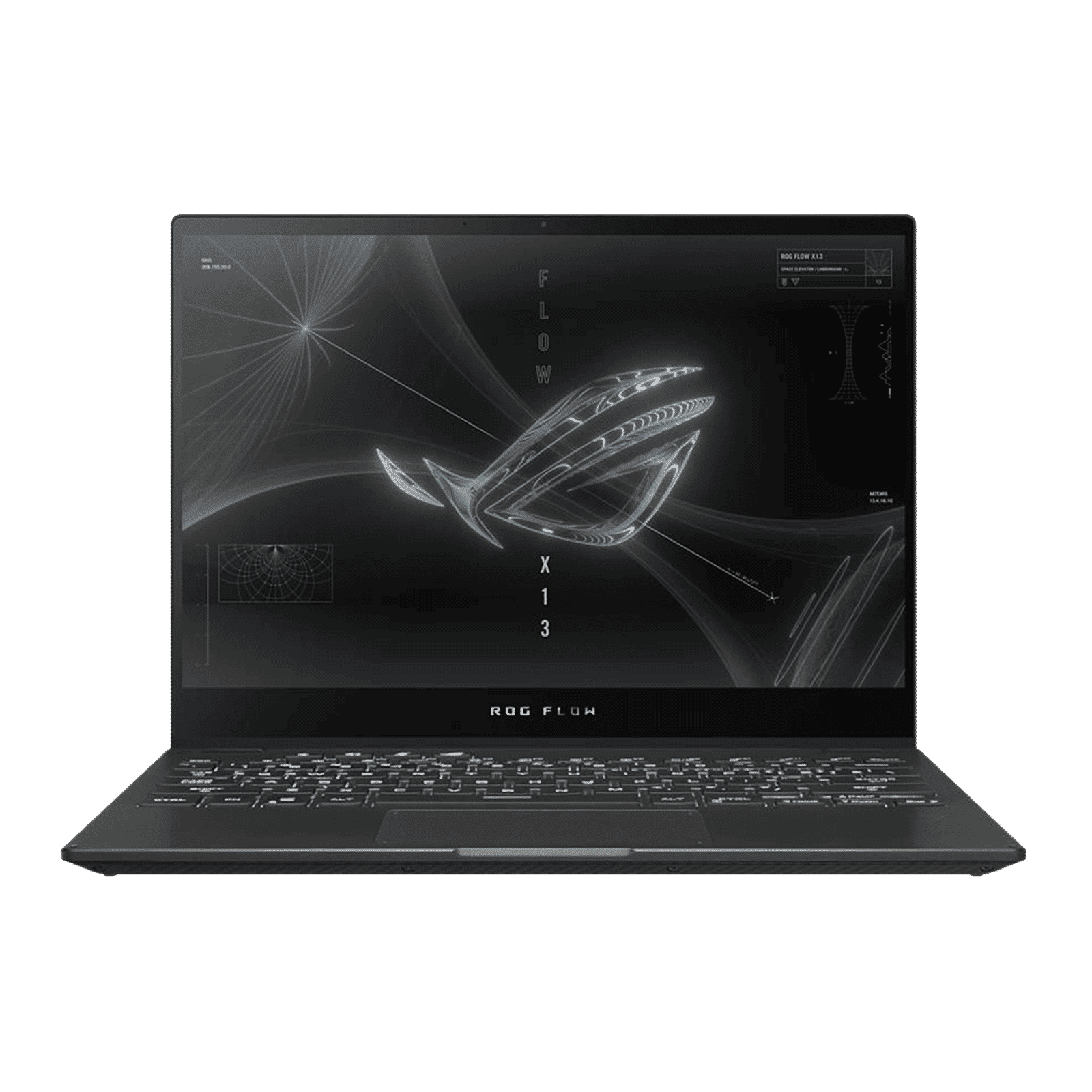 ASUS ROG Flow X13 GV301QH-K6461TS AMD Ryzen 9 (13.4 inch, 32GB, 1TB, Windows 10 Home, MS Office Home and Student 2019, NVIDIA GeForce GTX 1650 Graphics, Full HD+ IPS Display, Off Black, 90NR06C1-M11000)_3