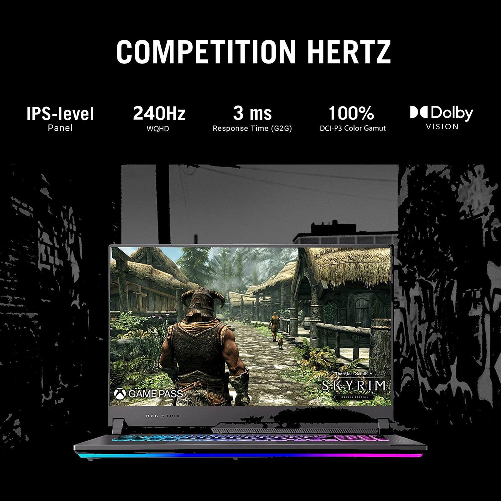 ASUS ROG Strix G17 G713RW-LL111WS AMD Ryzen 9 (17.3 inch, 16GB, 1TB, Windows 11 Home, Office Home and Student, NVIDIA GeForce RTX 3070 Ti Graphics, WQHD IPS Display, Eclipse Gray, 90NR08H4-M005W0)_16