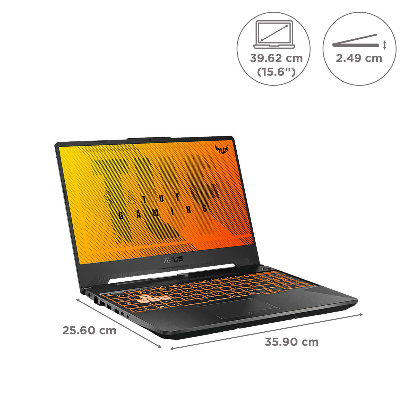 ASUS TUF Intel Core i5 10th Gen Laptop (16GB, 512GB SSD, Windows 11 Home, 4GB GDDR6, 15.6 inch Full HD IPS Display, Bonfire Black, 2.3Kg) ASUS TUF Intel Core i5 10th Gen Laptop (16GB, 512GB SSD, Windows 11 Home, 4GB GDDR6, 15.6 inch Full HD IPS Display, Bonfire Black, 2.3Kg)_2