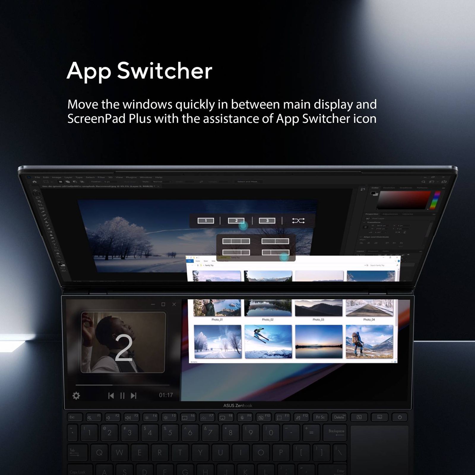 ASUS Zenbook Pro 14 Intel Core i7 12th Gen (14.5 inch, 16GB, 1TB, Windows 11 Home, MS Office 2021, NVIDIA GeForce RTX 3050 Ti Graphics, OLED Display, Tech Black, 90NB0X82-M00610) ASUS Zenbook Pro 14 Intel Core i7 12th Gen (14.5 inch, 16GB, 1TB, Windows 11 Home, MS Office 2021, NVIDIA GeForce RTX 3050 Ti Graphics, OLED Display, Tech Black, 90NB0X82-M00610)_19