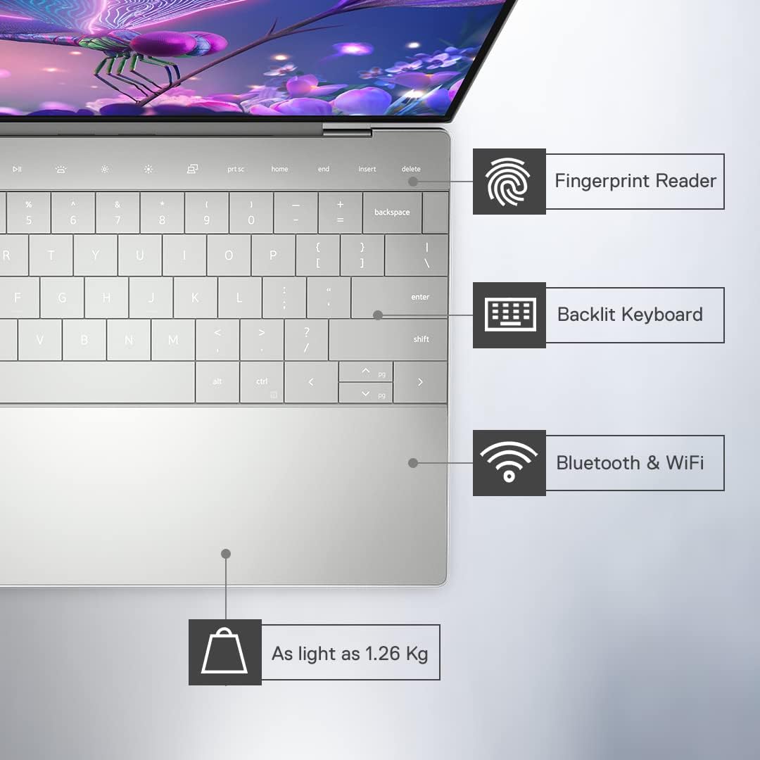 DELL XPS 13 Plus Intel Evo Core i7 11th Gen (13.4 inch, 16GB, 1TB, Windows 11 Pro, Intel Iris Xe, UHD Plus OLED Display, Silver, D560073WIN9S)_12