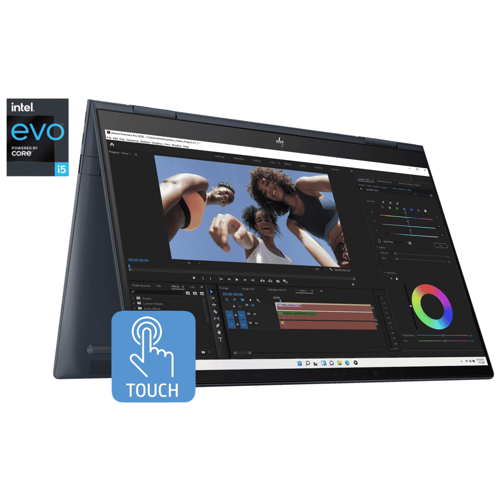 HP ENVY X360 Intel Evo Core i5 12th Gen (13.3 inch, 16GB, 512GB, Windows 11, MS Office 2021, Intel Iris Xe, 2.8K OLED Display, Space Blue, 6L0K9PA#ACJ)_11