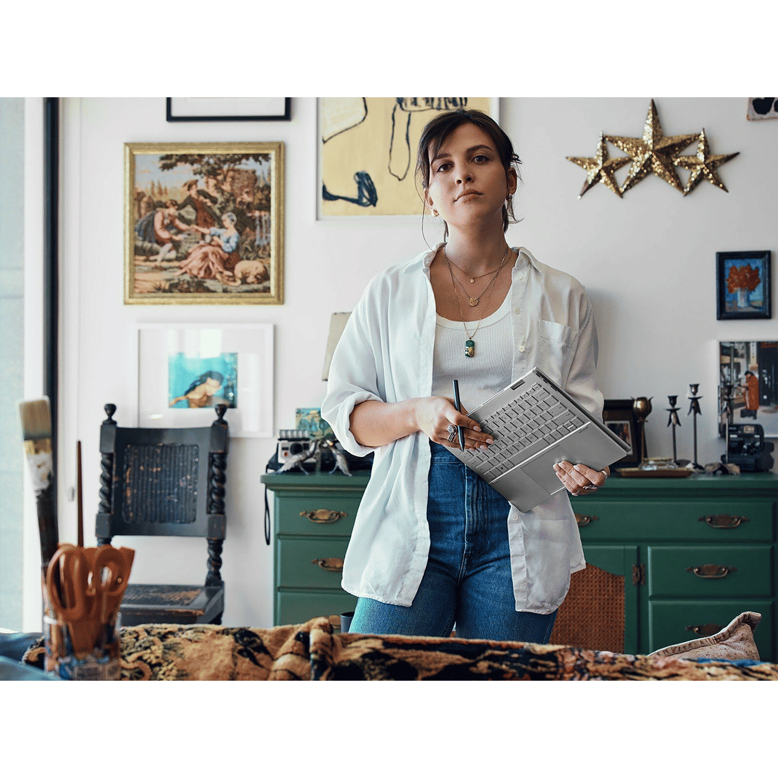 HP ENVY X360 Intel Evo Core i5 12th Gen (13.3 inch, 16GB, 512GB, Windows 11, MS Office 2021, Intel Iris Xe, 2.8K OLED Display, Space Blue, 6L0K9PA#ACJ)_13