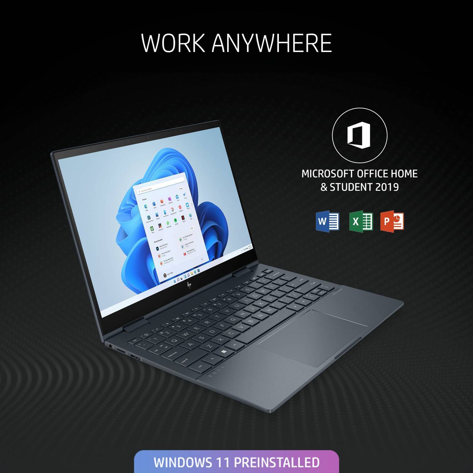 HP ENVY X360 Intel Evo Core i5 12th Gen (13.3 inch, 16GB, 512GB, Windows 11, MS Office 2021, Intel Iris Xe, 2.8K OLED Display, Space Blue, 6L0K9PA#ACJ)_16