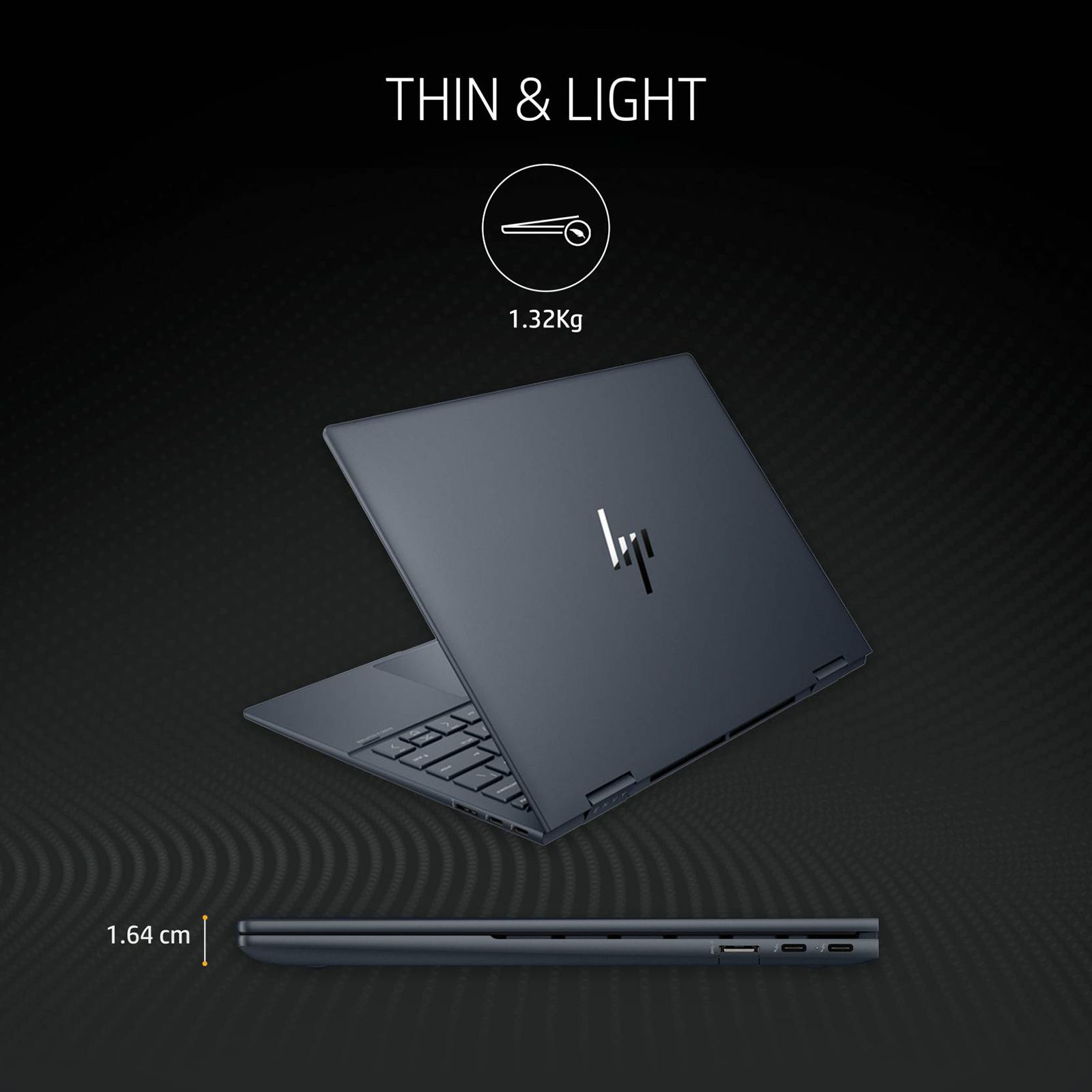 HP ENVY X360 Intel Evo Core i5 12th Gen (13.3 inch, 16GB, 512GB, Windows 11, MS Office 2021, Intel Iris Xe, 2.8K OLED Display, Space Blue, 6L0K9PA#ACJ)_18