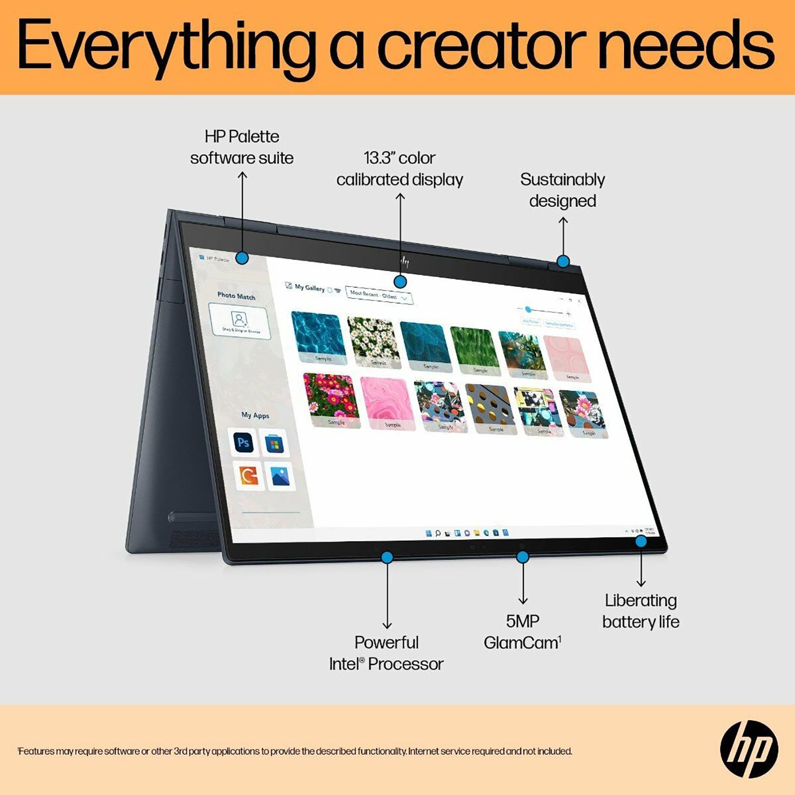 HP ENVY X360 Intel Evo Core i5 12th Gen (13.3 inch, 16GB, 512GB, Windows 11, MS Office 2021, Intel Iris Xe, 2.8K OLED Display, Space Blue, 6L0K9PA#ACJ)_20