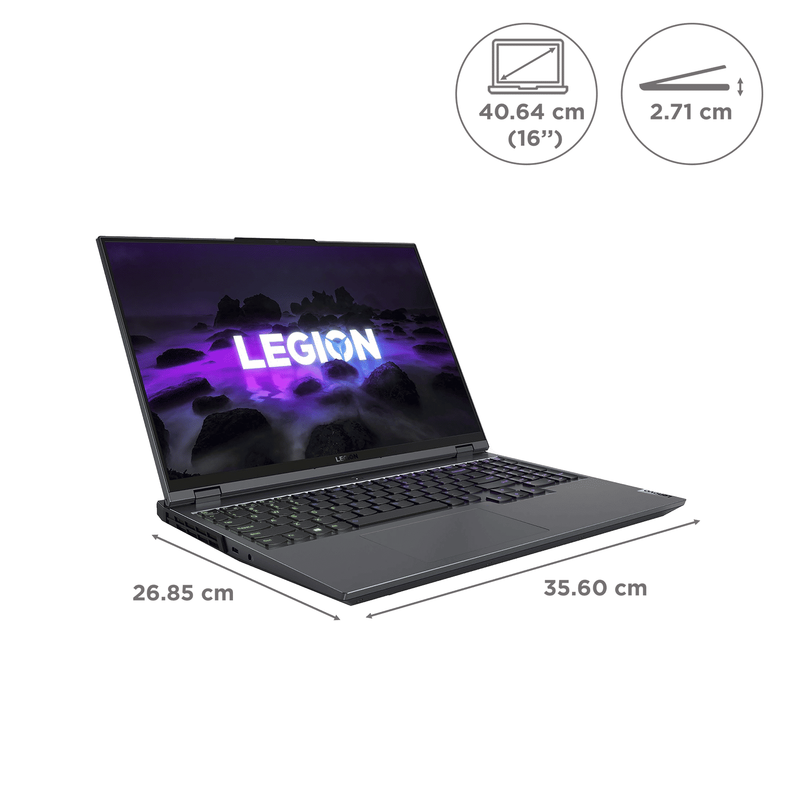 Lenovo Legion 5 Pro 16ACH6H AMD Ryzen 7 (16 inch, 16GB, 1TB, Windows 11, MS Office 2021, NVIDIA GeForce RTX 3060, WQXGA IPS Display, Storm Grey, 82JQ011FIN)_2