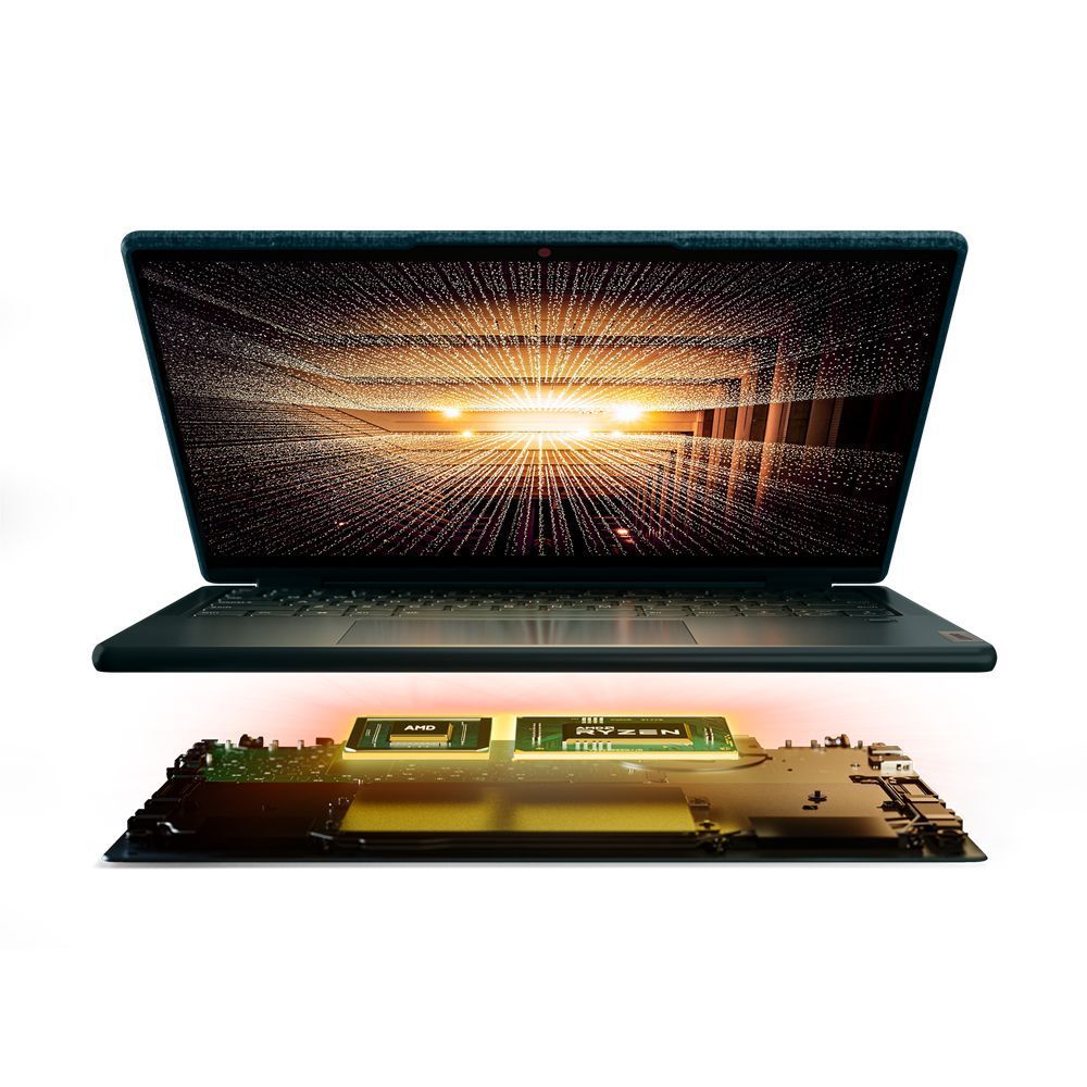 Lenovo Yoga 6 13ALC7 AMD Ryzen 5 (13.3 inch, 16GB, 512GB, Windows 11, MS Office 2021, AMD Radeon, WUXGA IPS Display, Dark Teal, 82UD0069IN)_18