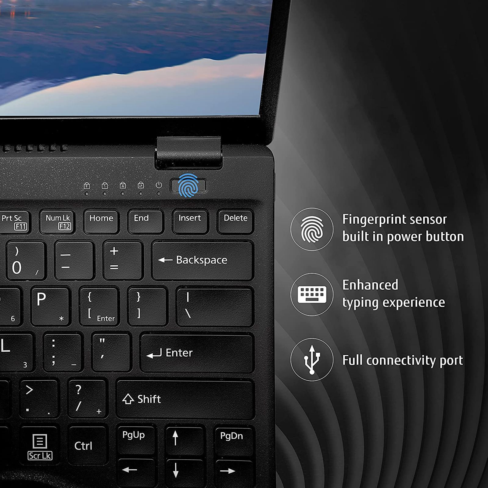 FUJITSU UH-X Intel Core i5 12th Gen (13.3 inch, 16GB, 512GB, Windows 11 Home, MS Office 2021, Intel Iris Xe, LED Display, Black, 4ZR1J37875) FUJITSU UH-X Intel Core i5 12th Gen (13.3 inch, 16GB, 512GB, Windows 11 Home, MS Office 2021, Intel Iris Xe, LED Display, Black, 4ZR1J37875)_4