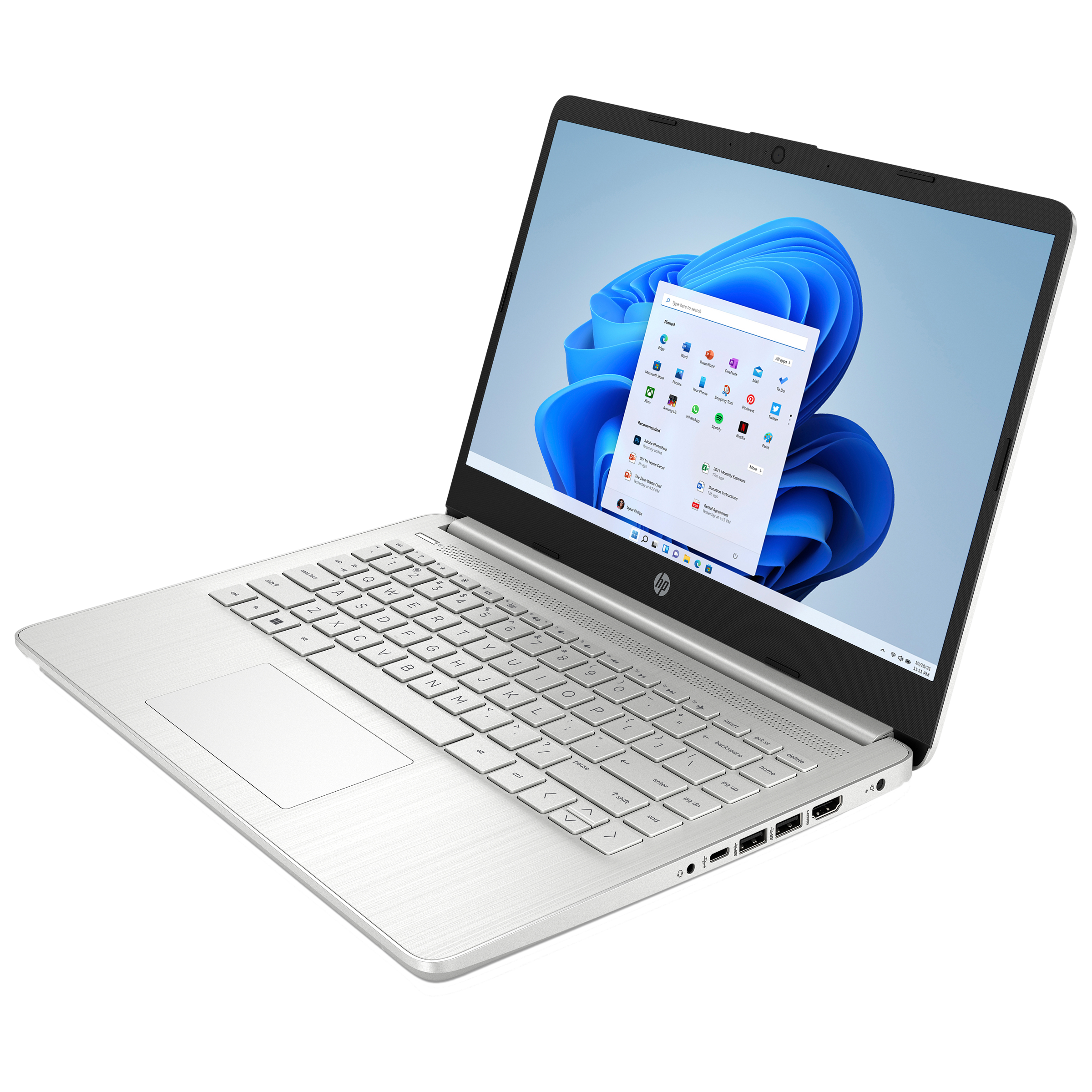 HP 14s-fq0567AU AMD Ryzen 3 (14 inch, 8GB, 256GB, Windows 11, MS Office 2021, AMD Radeon Vega 8, FHD IPS Display, Natural Silver, 6C0K9PA)_4