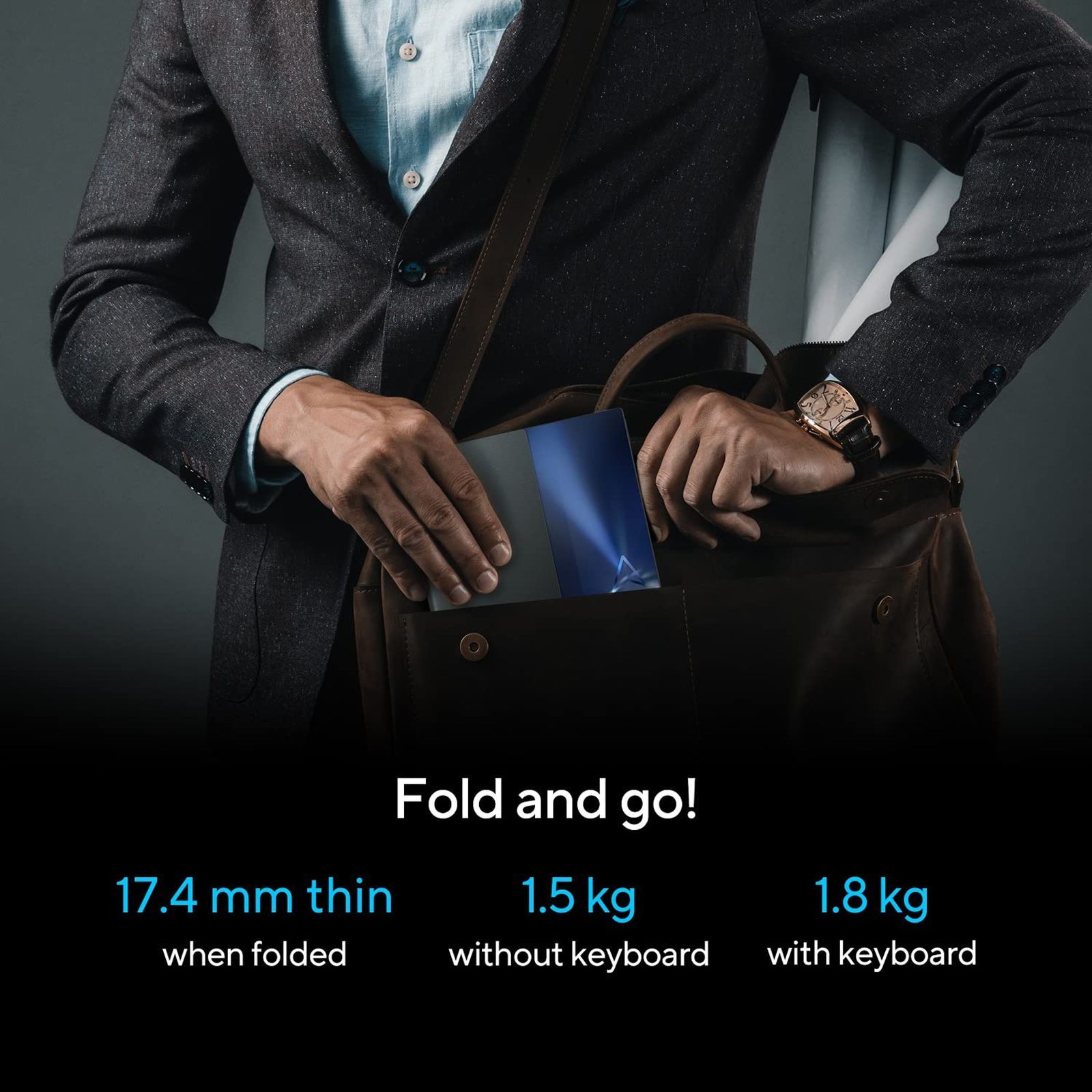 ASUS Intel Evo Zenbook Fold Intel Core i7 12th Gen (17.3 inch, 16GB, 1TB, Windows 11 Home, MS Office 2021, Intel Iris Xe, OLED Display, Black, UX9702AA-MD023WS) ASUS Intel Evo Zenbook Fold Intel Core i7 12th Gen (17.3 inch, 16GB, 1TB, Windows 11 Home, MS Office 2021, Intel Iris Xe, OLED Display, Black, UX9702AA-MD023WS)_8