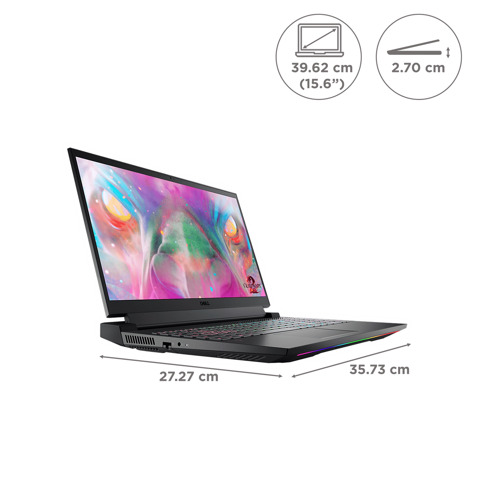 DELL G15 Intel Core i9 12th Gen (15.6 inch, 16GB, 1TB, Windows 11 Home, MS Office 2021, NVIDIA GeForce RTX 3070 TI, QHD LED-Backlit Display, Obsidian Black, D560899WIN9S)_2