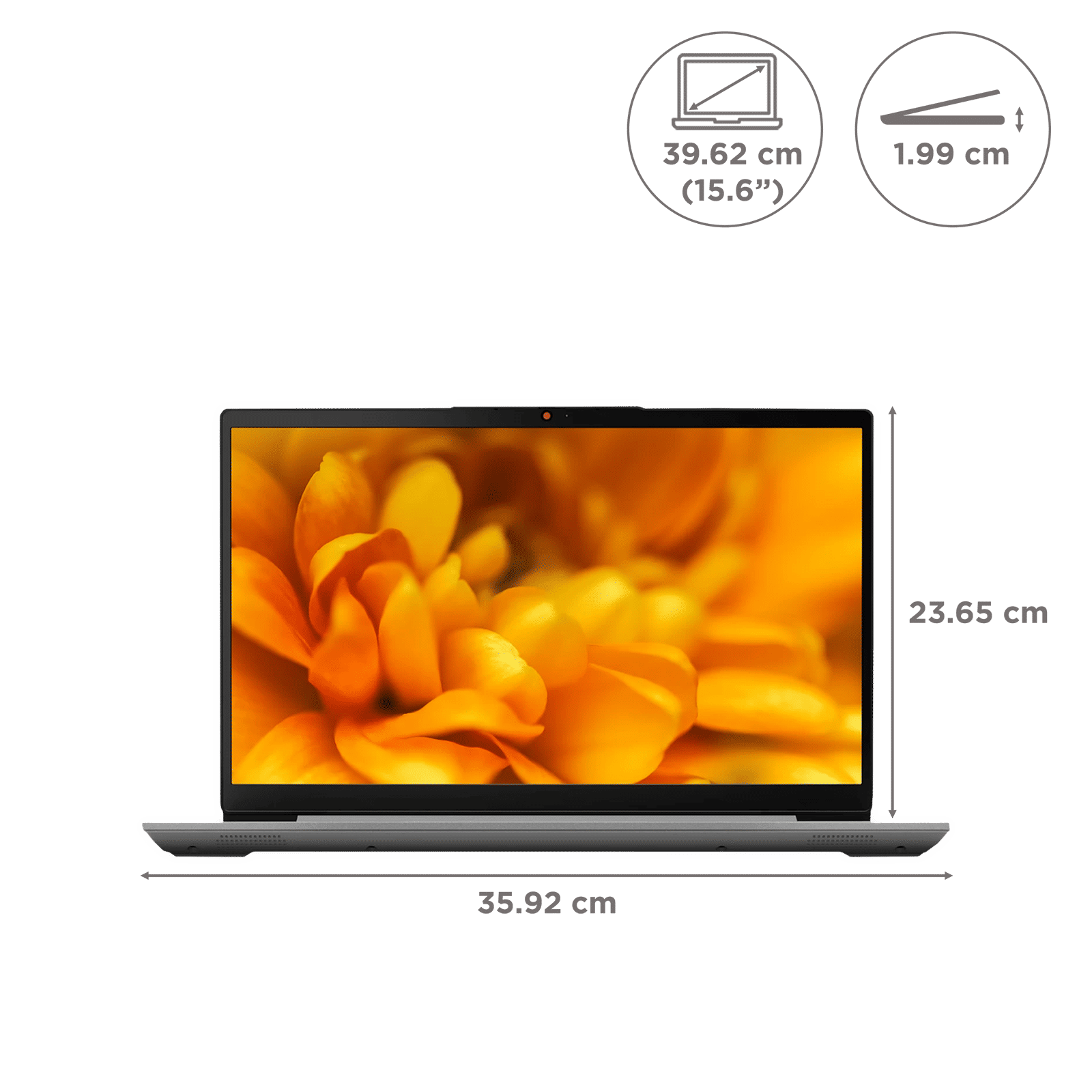 Lenovo IdeaPad 3 15ALC6 AMD Ryzen 5 (15.6 inch, 8GB, 512GB, Windows 11 Home, MS Office Home and Student 2021, AMD Radeon, FHD Display, Arctic Grey, 82KU017KIN)_2