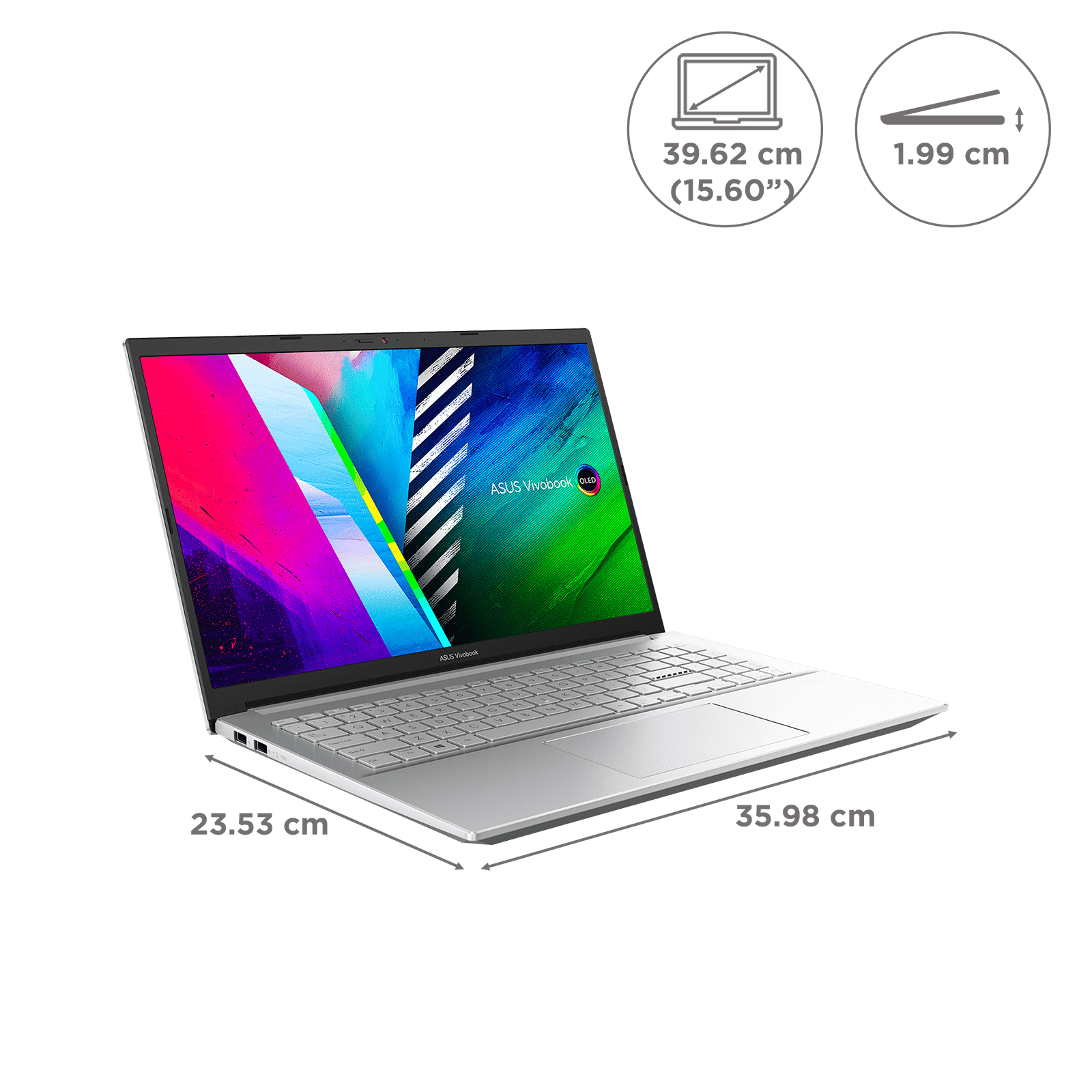 ASUS Vivobook Pro 15 AMD Ryzen 5 (15.6 inch, 16GB, 512GB, Windows 11 Home, NVIDIA GeForce RTX 3050 Graphics, FHD OLED Display, Cool Silver, M3500QC-L1502WS) ASUS Vivobook Pro 15 AMD Ryzen 5 (15.6 inch, 16GB, 512GB, Windows 11 Home, NVIDIA GeForce RTX 3050 Graphics, FHD OLED Display, Cool Silver, M3500QC-L1502WS)_2