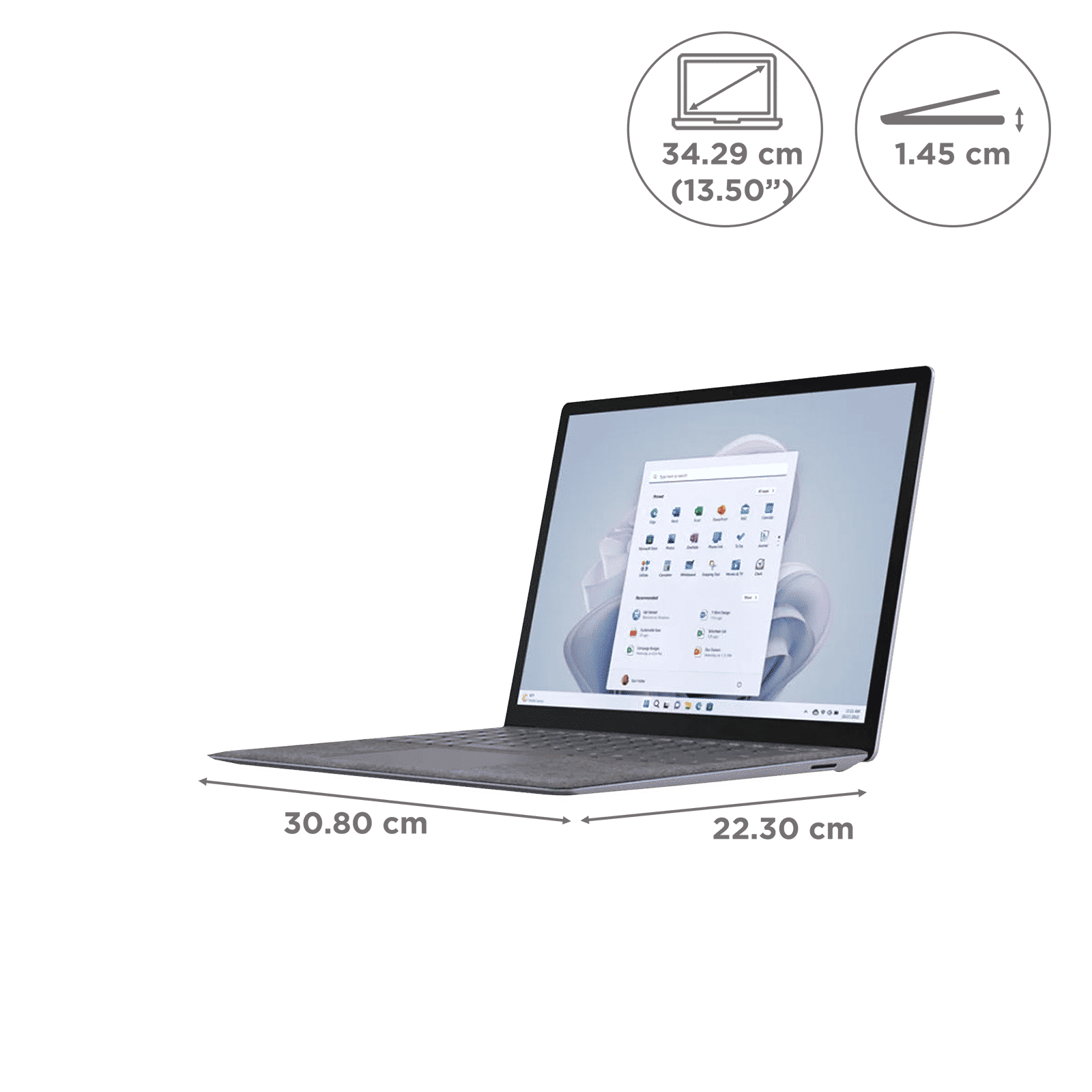Microsoft Surface Laptop 5 Intel Core i5 12th Gen (13.5 inch, 8GB, 256GB, Windows 11, Intel Iris Xe Graphics, PixelSense Display, Platinum, QZI-00023)_2