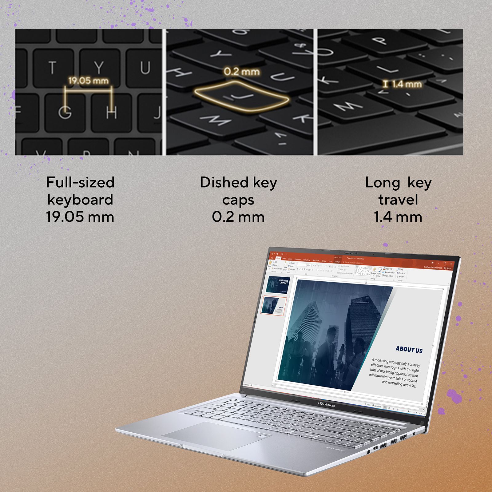 ASUS Vivobook Pro MB512WS AMD Ryzen 5 (16 inch, 16GB, 512GB, Windows 10 Home, MS Office 2021, AMD Radeon Vega 7 Graphics, WUXGA Display, Transparent Silver, 90NB0Y82-M00050)_10