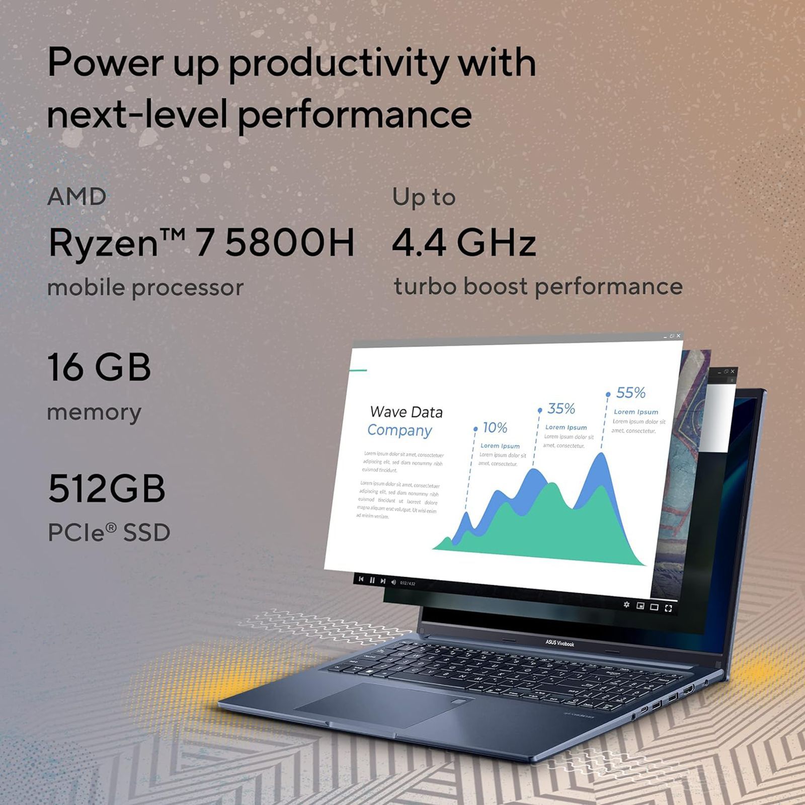 ASUS Vivobook 16X AMD Ryzen 7 Thin and Light Laptop (16GB, 512GB SSD, Windows 11 Home, 16 inch IPS Display, MS Office 2021, Quiet Blue, 1.8 KG)_16