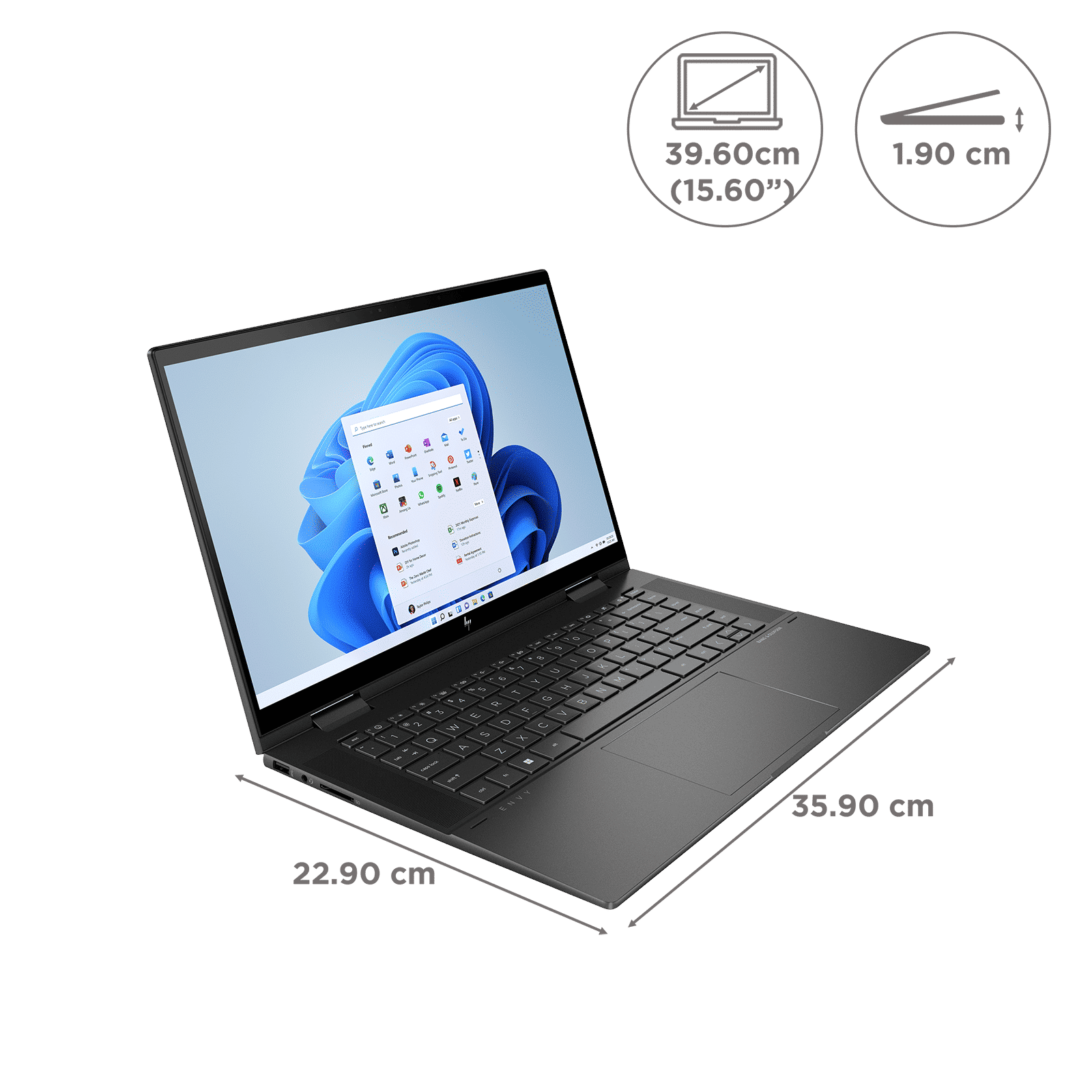 HP Envy x360 15-ew0037TU Intel Core i5 12th Gen (15.6 inch, 8GB, 512GB, Windows 11 Home, MS Office 2021, Intel Iris Xe, IPS Full HD Display, Nightfall Black, 7F691PAACJ)_2