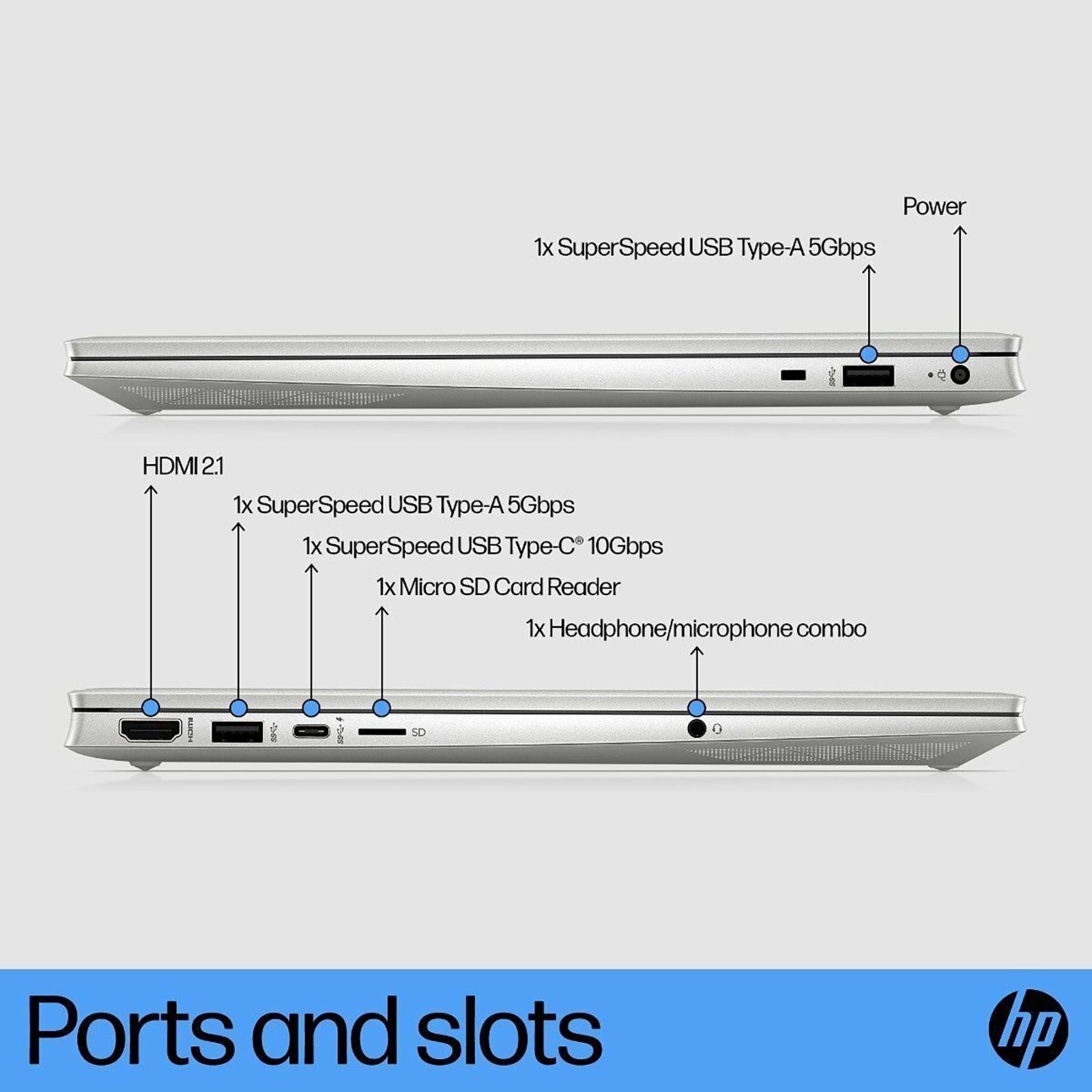 HP Pavilion 15-eh2047AU AMD Ryzen 5 (15.6 inch, 16GB, 512GB, Windows 11, MS Office 2021, AMD Radeon Graphics, FHD IPS Display, Natural Silver, 7K0L9PAACJ)_10